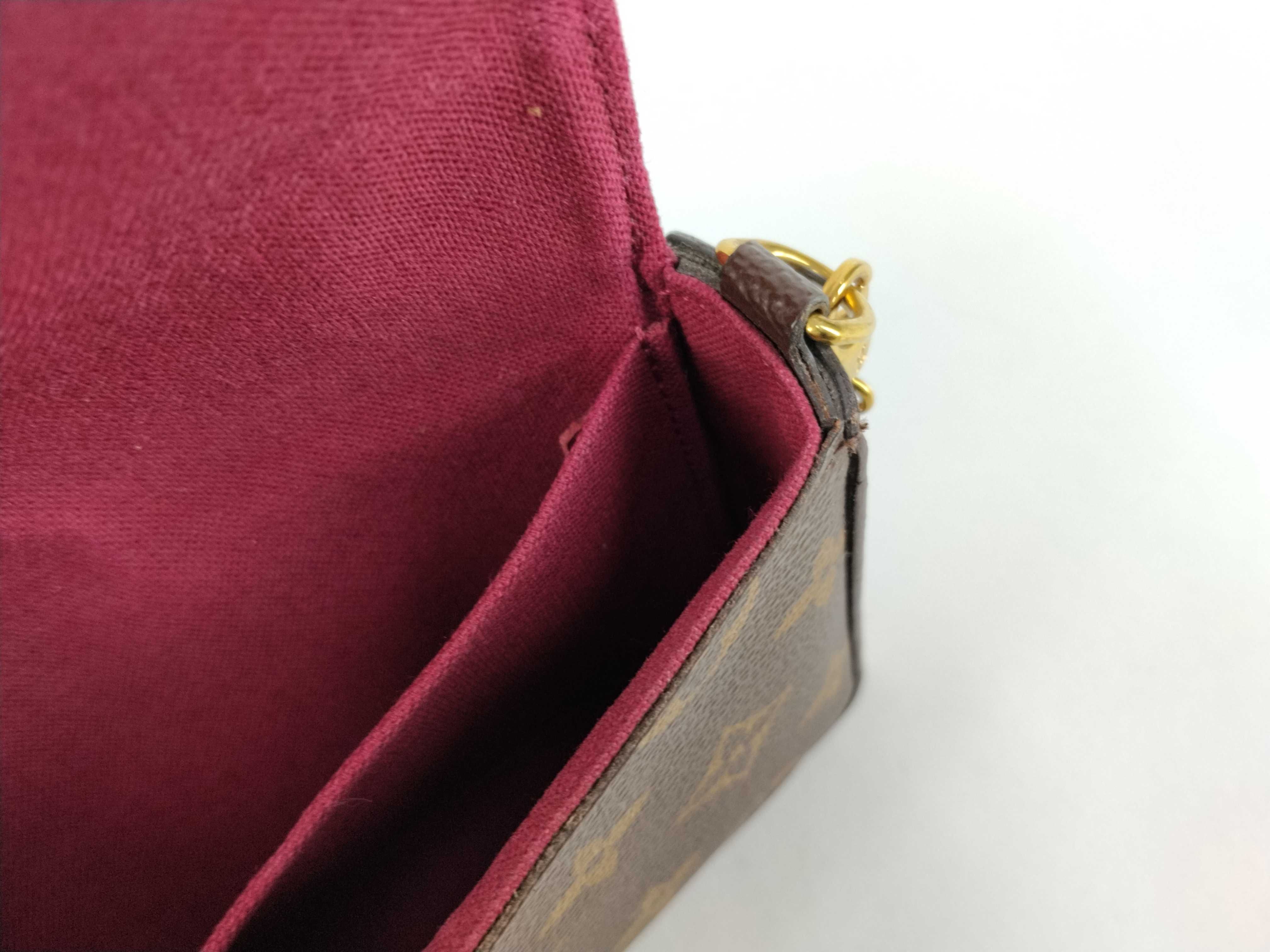 Monogram Louis Vuitton Pochette Chain Shoulder Bag — view 13