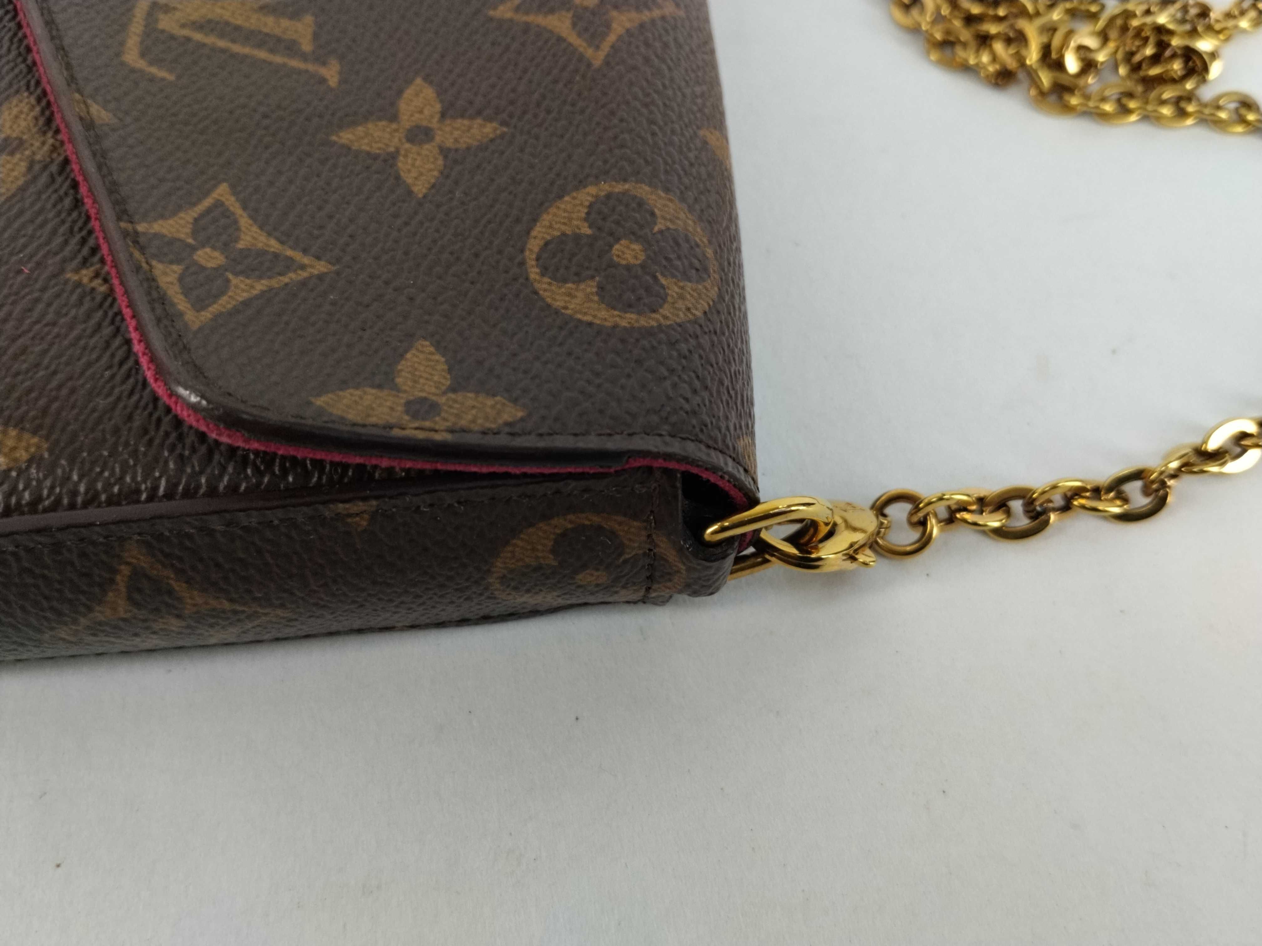 Monogram Louis Vuitton Pochette Chain Shoulder Bag — view 5