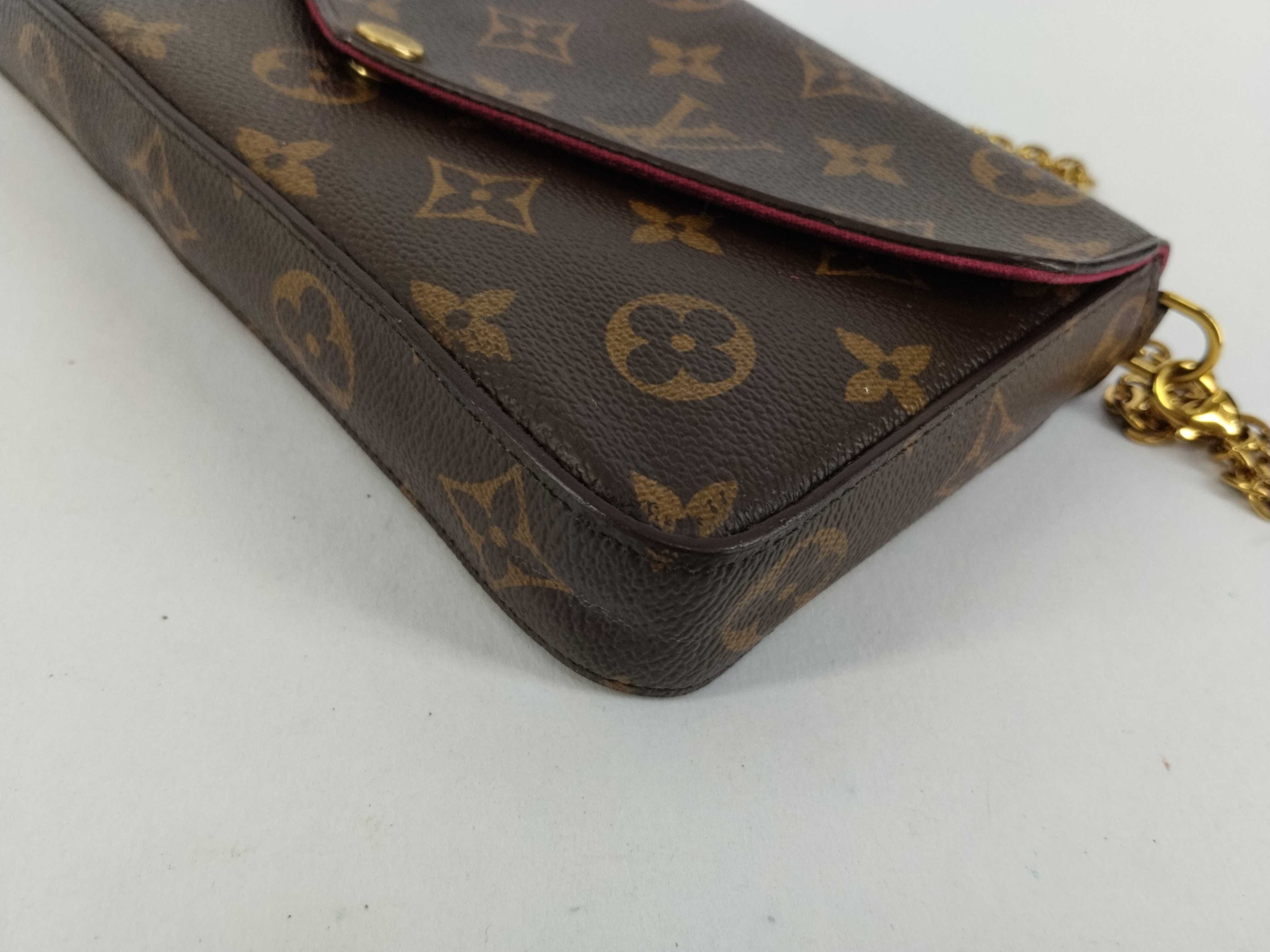 Monogram Louis Vuitton Pochette Chain Shoulder Bag — view 6