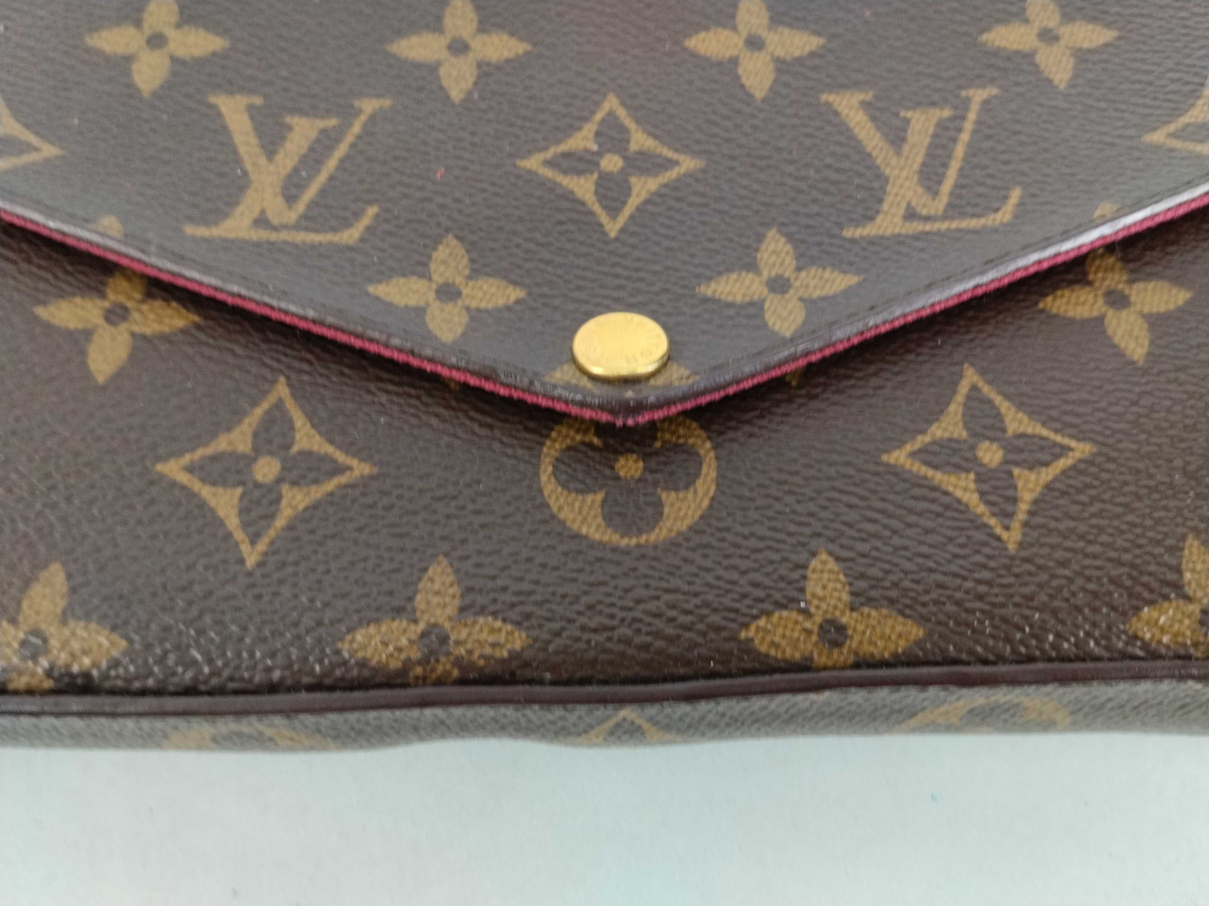 Monogram Louis Vuitton Pochette Chain Shoulder Bag — view 8