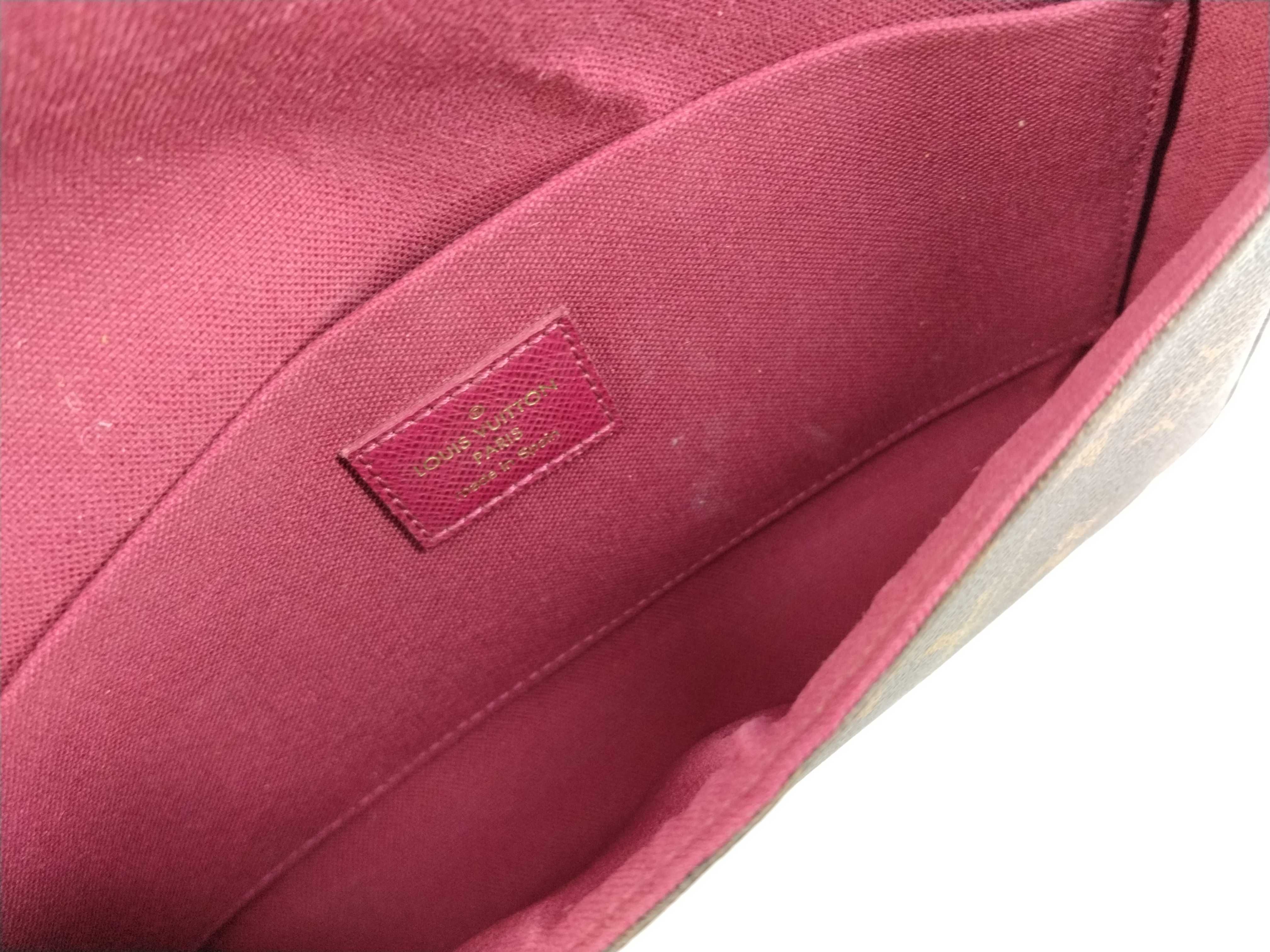 Monogram Louis Vuitton Pochette Chain Shoulder Bag — view 10