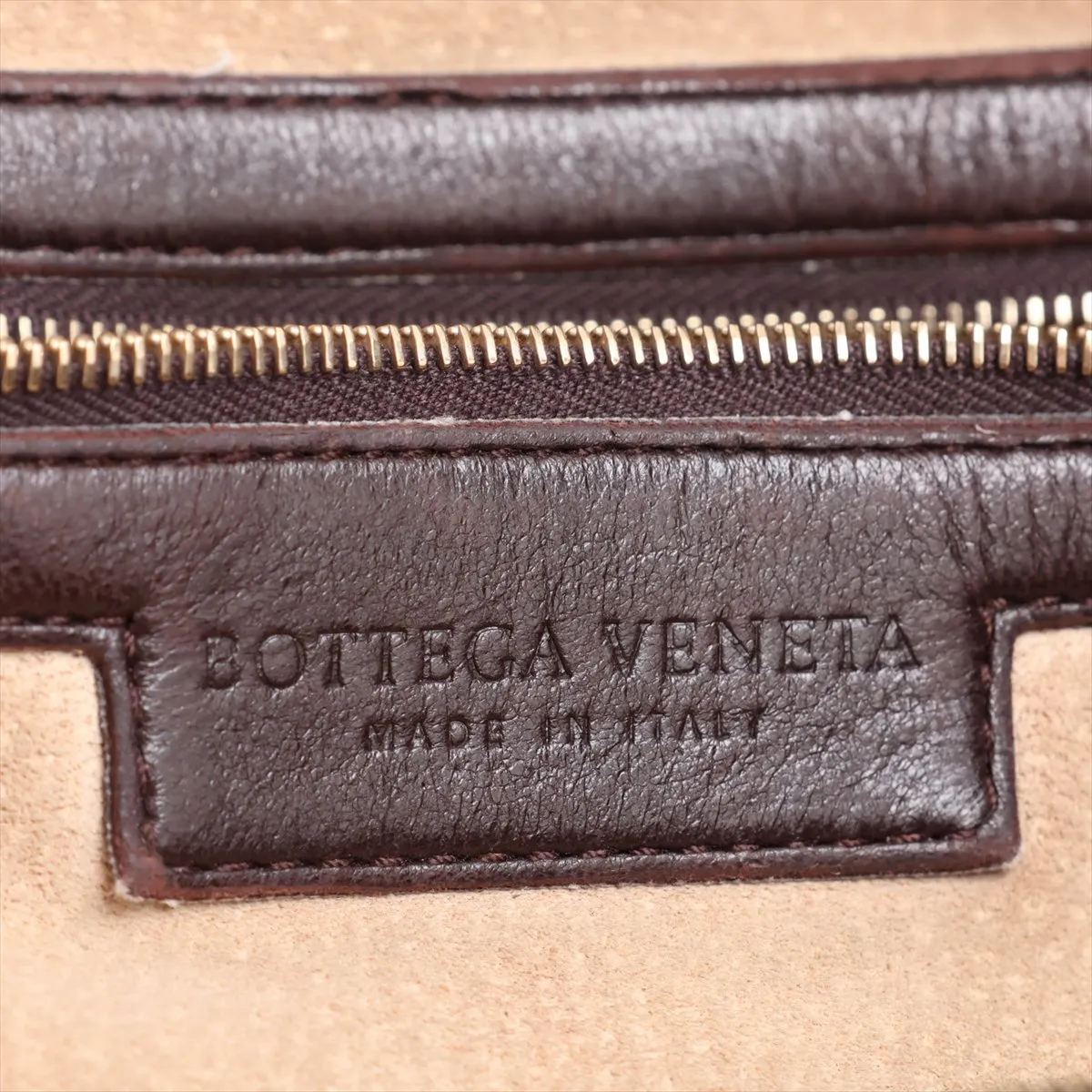 Intrecciato Hobo 115654 Leather Shoulder Bag Brown — view 9