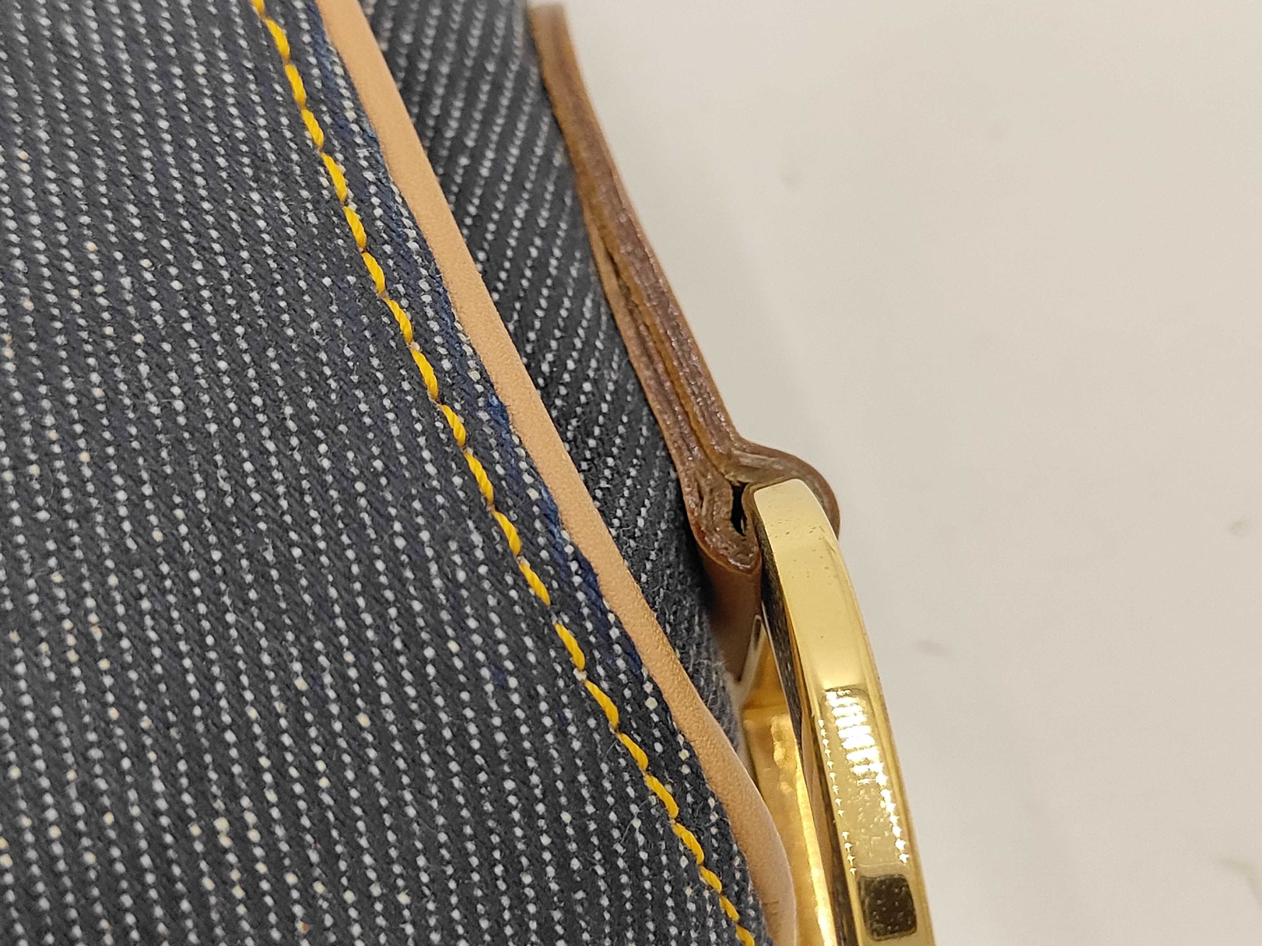 D-shaped buckle saddle bag denim bag — view 5