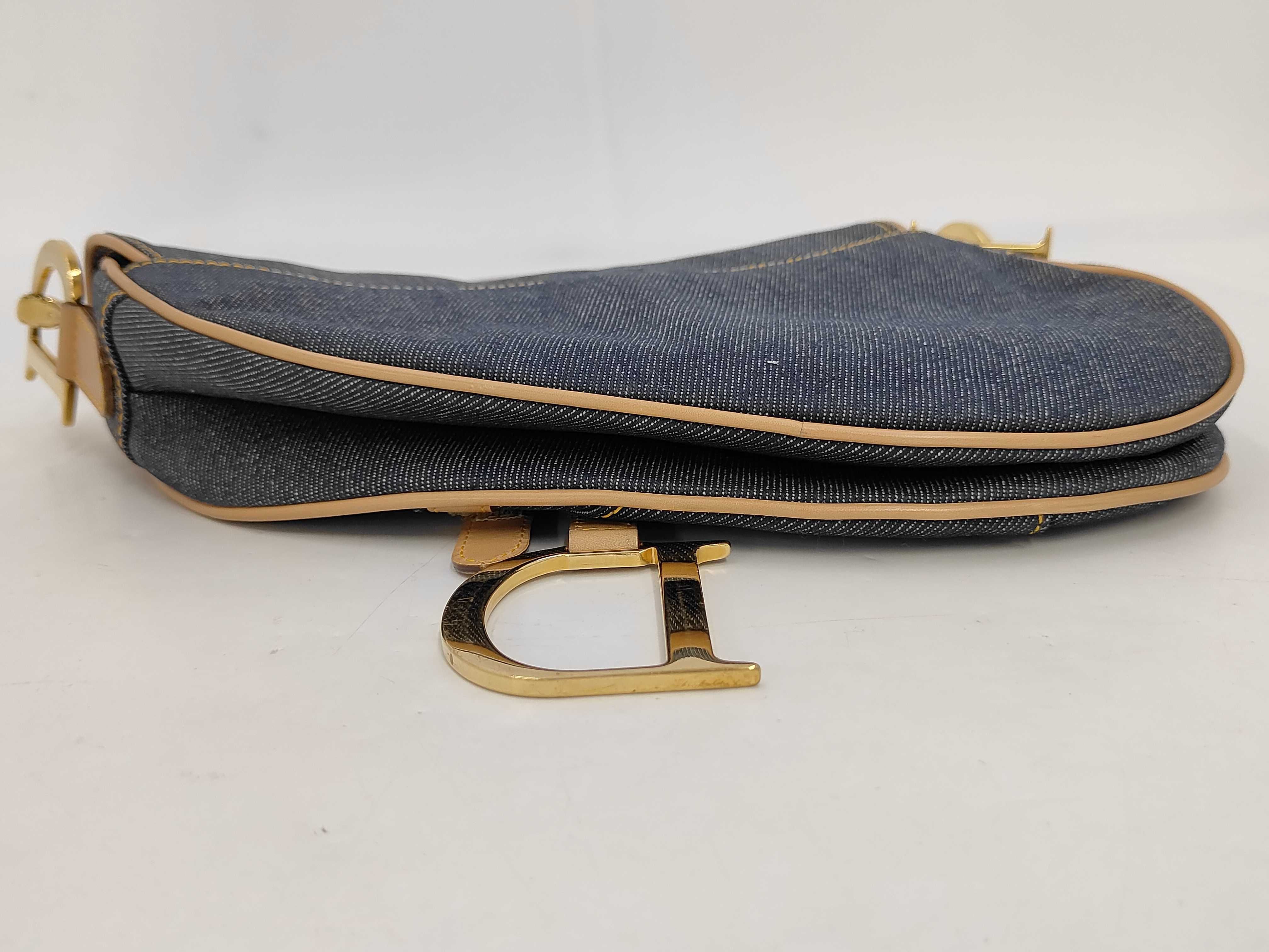 D-shaped buckle saddle bag denim bag — view 6