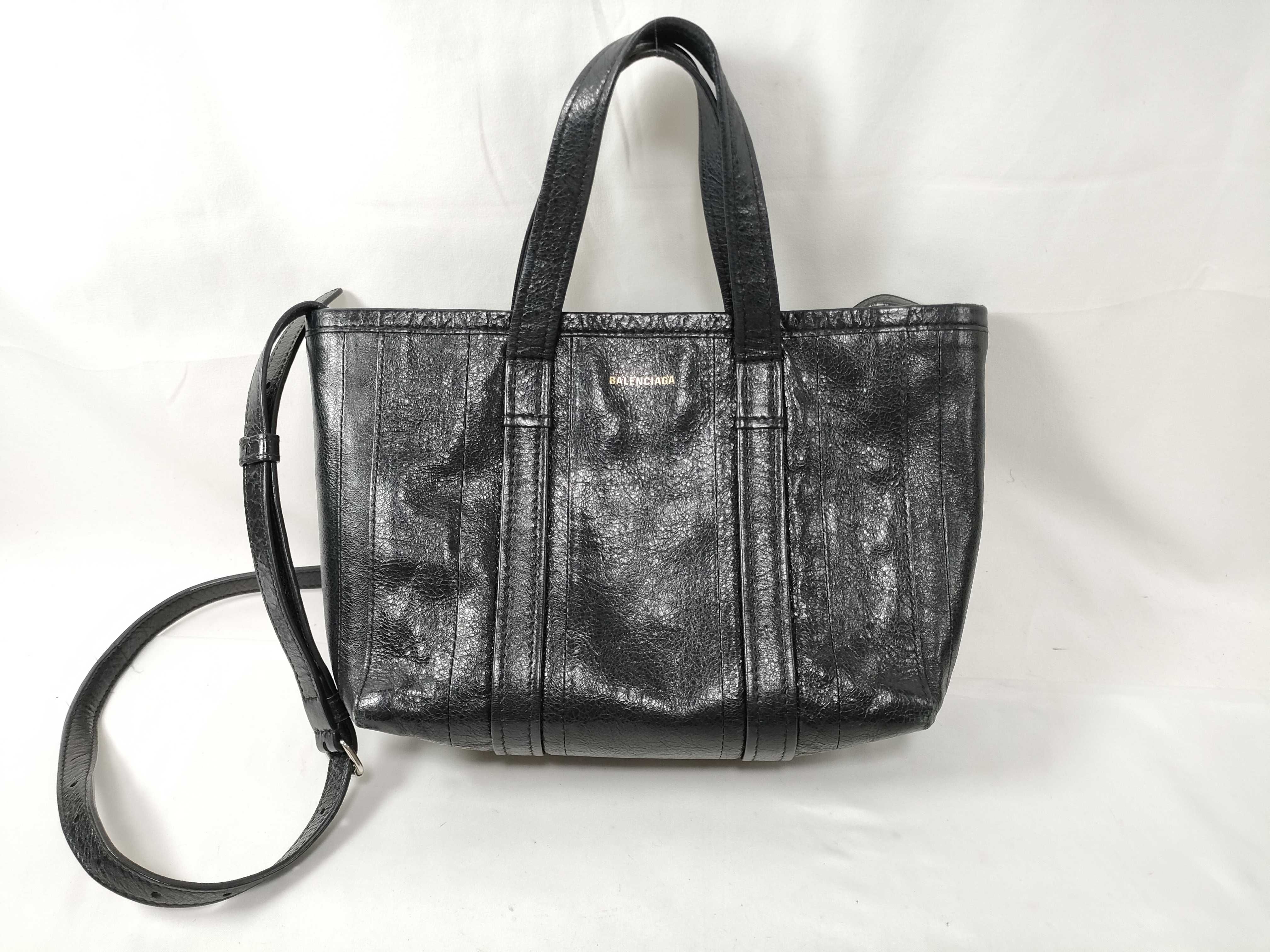 Barbes Leather 2-Way Handbag Black 671404 Handbag