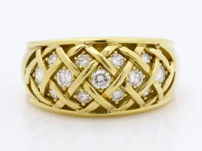 Diamond 0.82 ct 750YG 16.1g #22