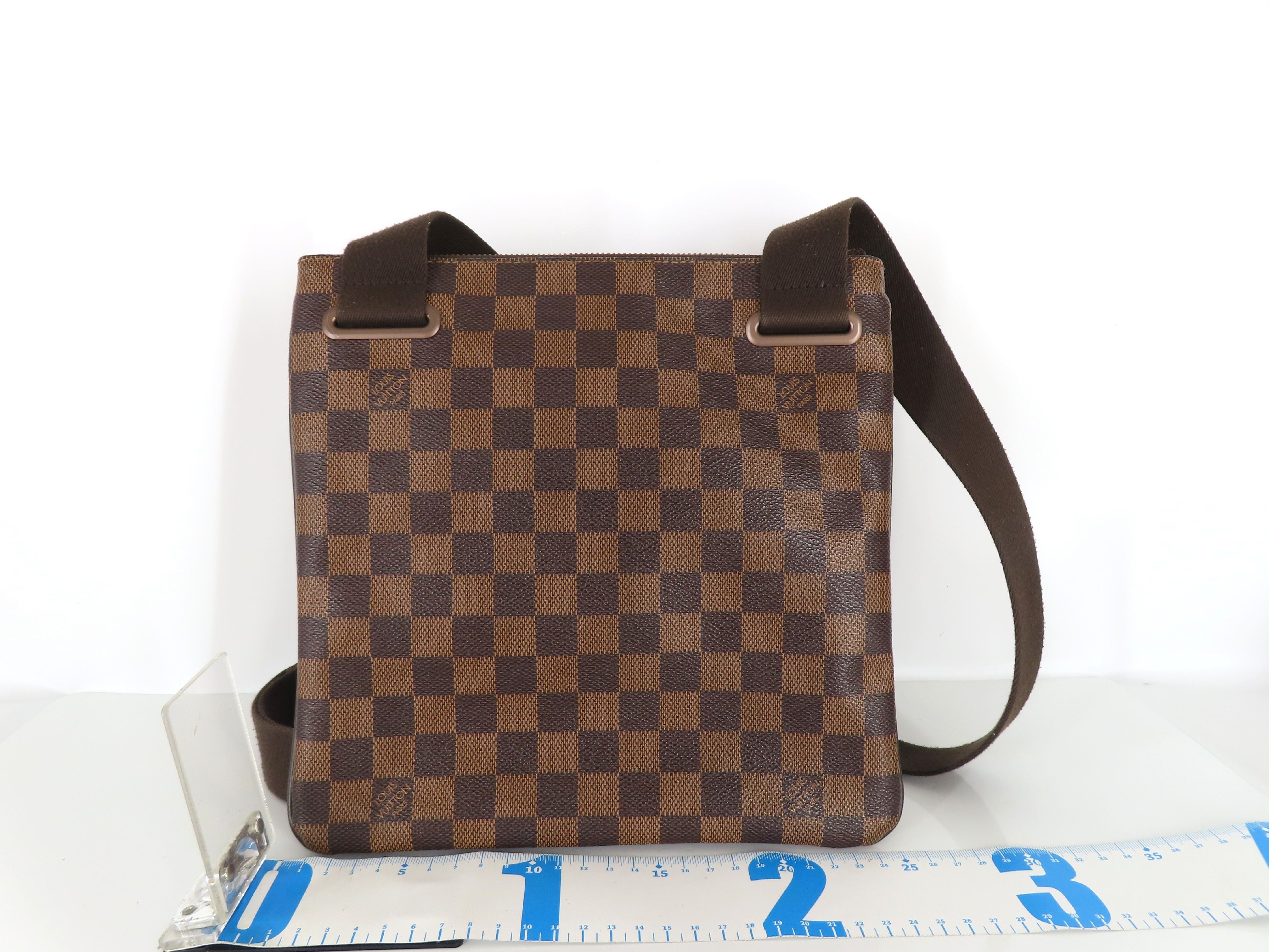 Damier Pochette Plat Brooklyn N41100 RI4173 Brown Shoulder Bag — view 2