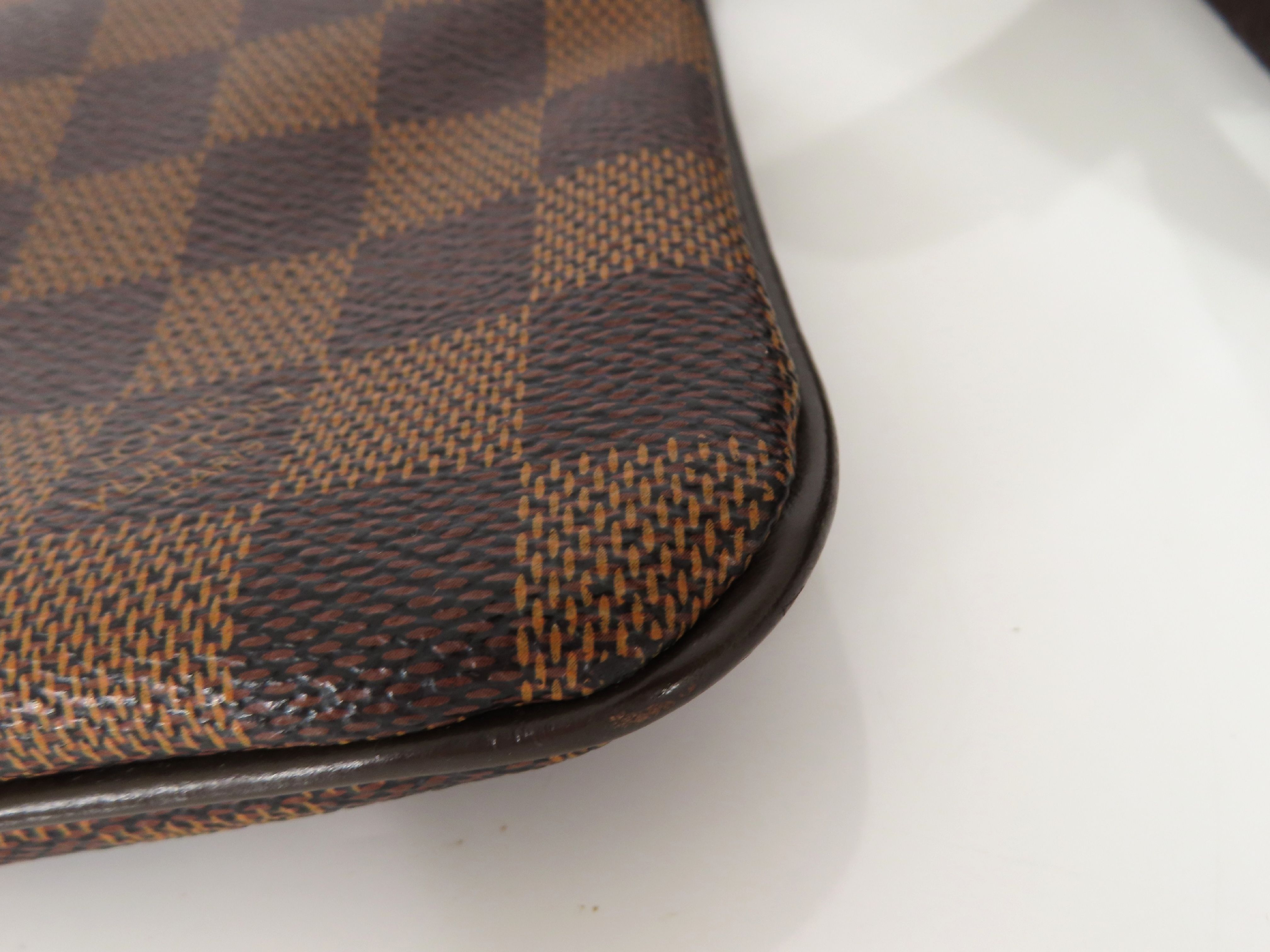 Damier Pochette Plat Brooklyn N41100 RI4173 Brown Shoulder Bag — view 6