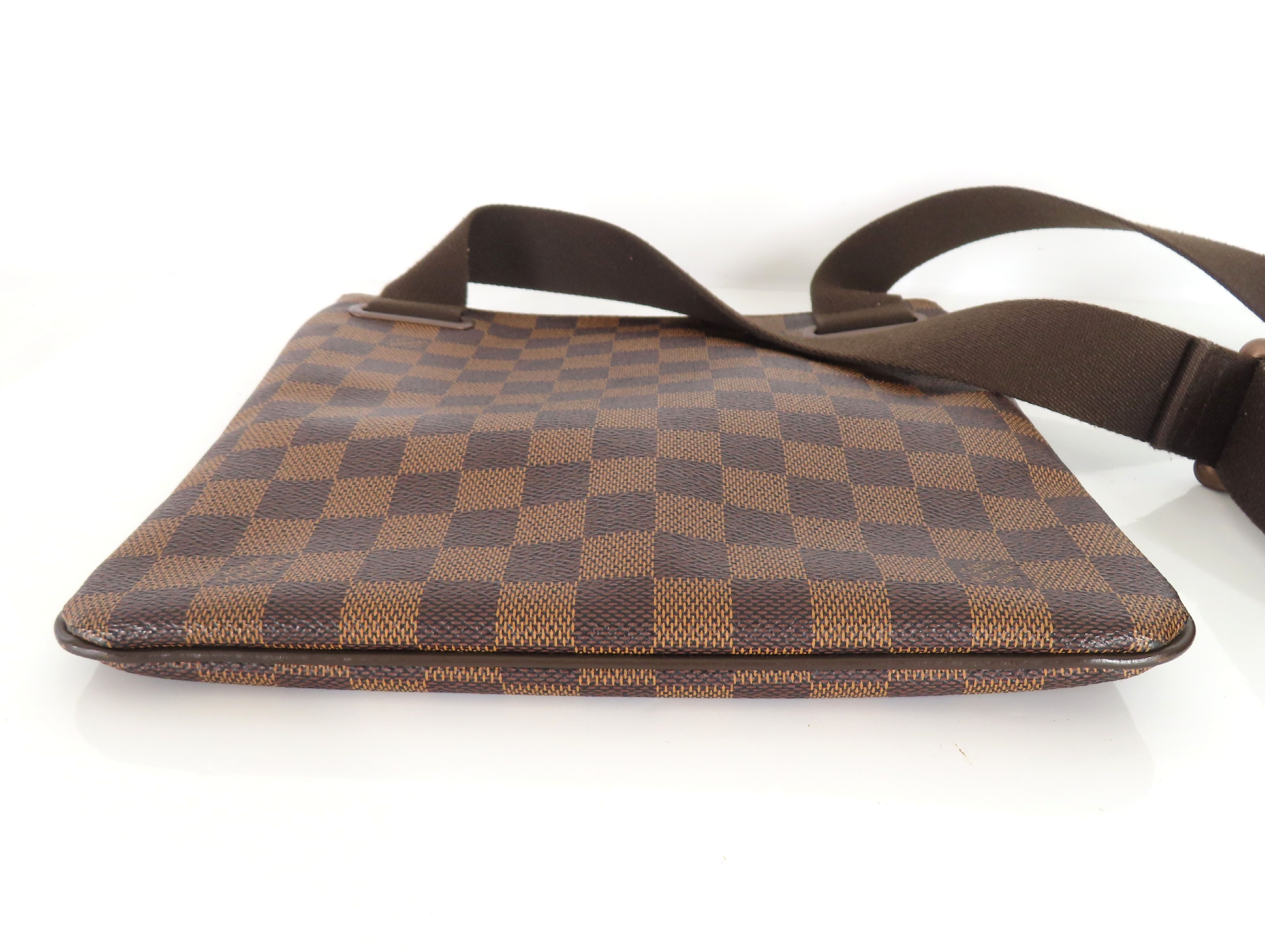 Damier Pochette Plat Brooklyn N41100 RI4173 Brown Shoulder Bag — view 7