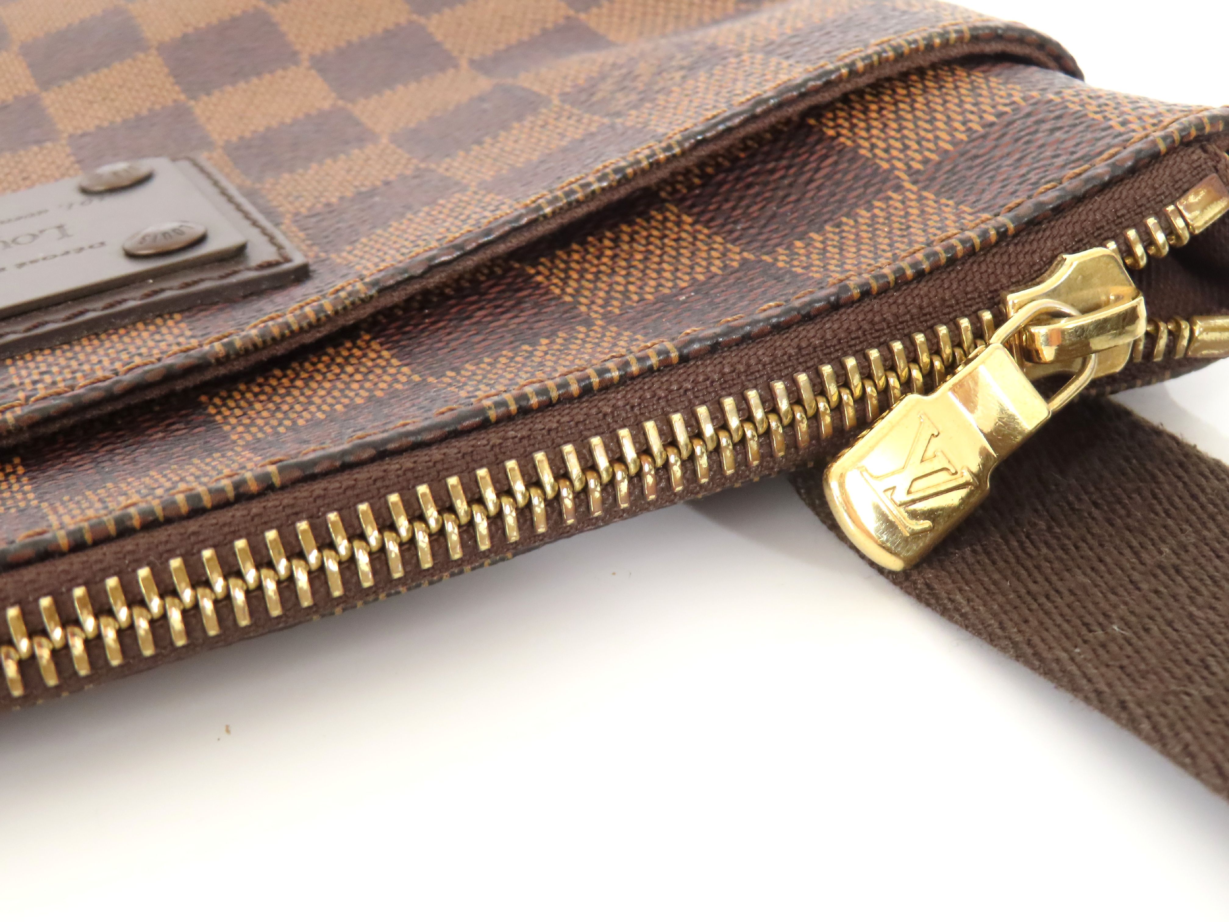 Damier Pochette Plat Brooklyn N41100 RI4173 Brown Shoulder Bag — view 8
