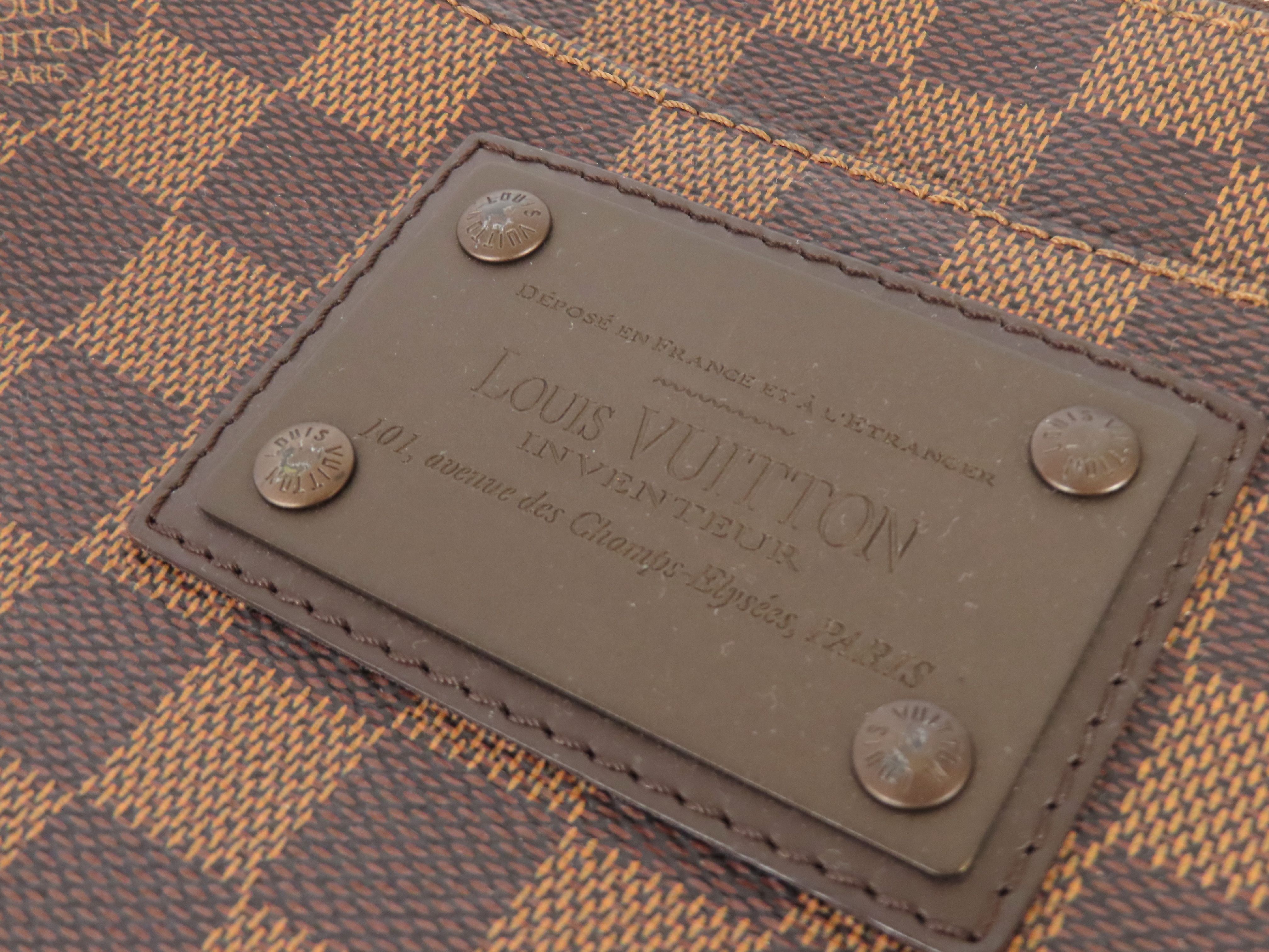 Damier Pochette Plat Brooklyn N41100 RI4173 Brown Shoulder Bag — view 9