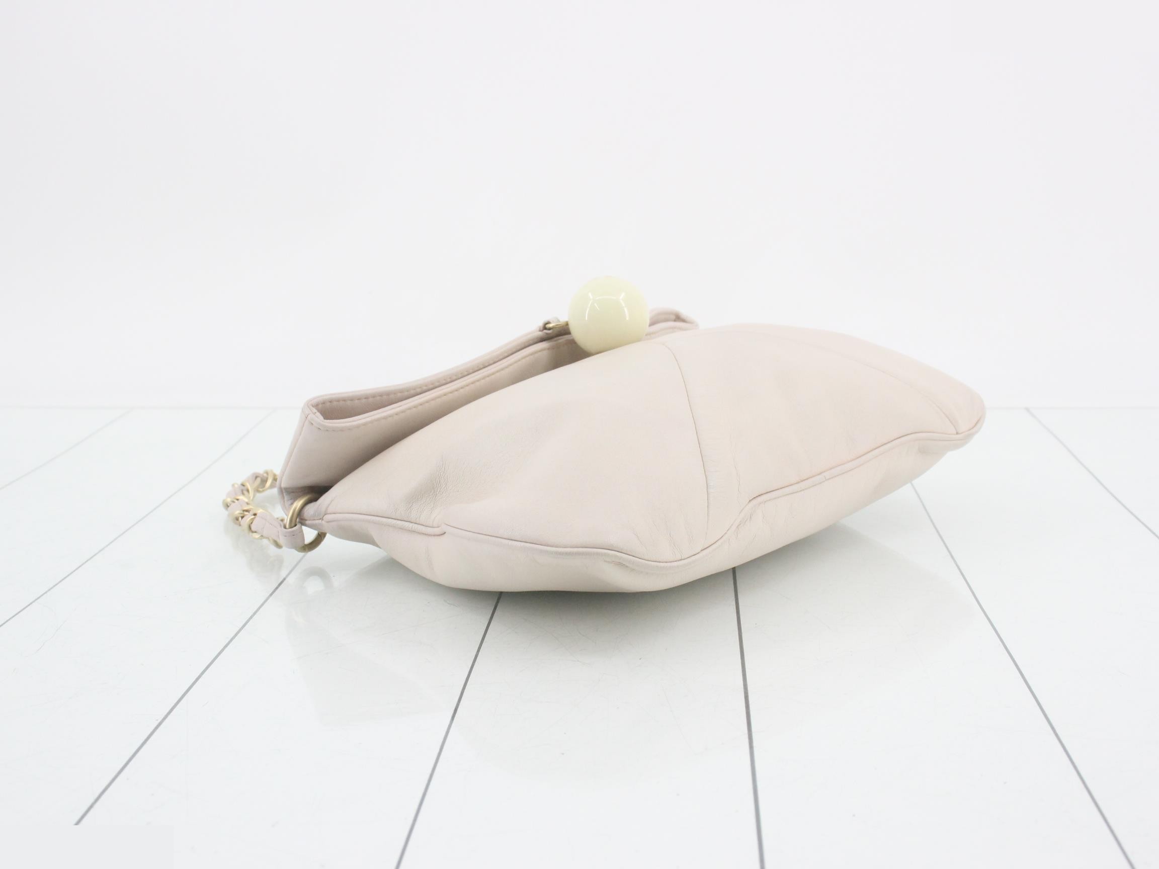 Leather Chain Semi-Shoulder Bag — view 5