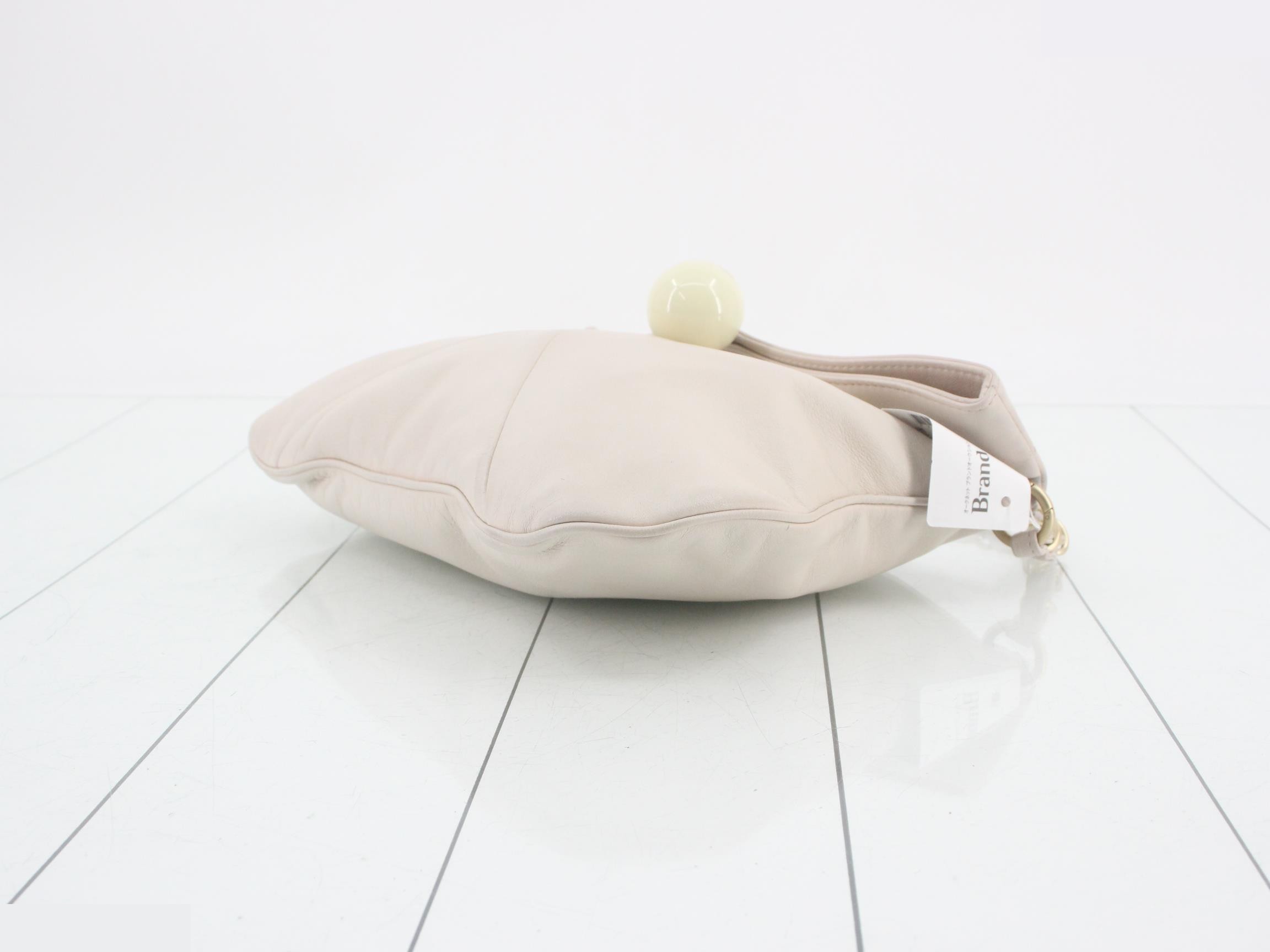 Leather Chain Semi-Shoulder Bag — view 6