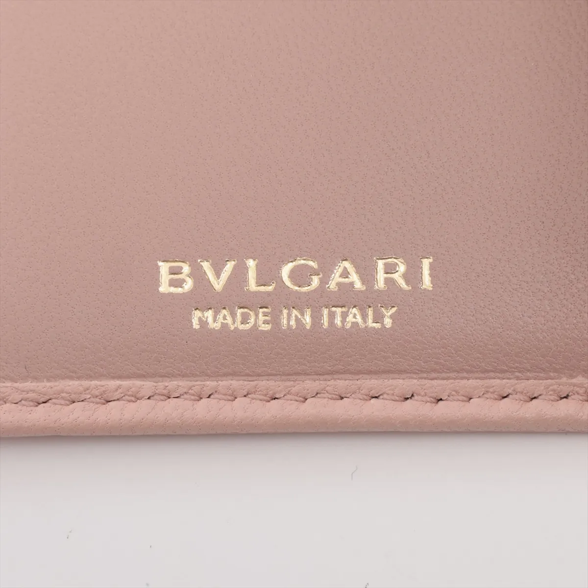 Serpenti Leather Card Case Pink — view 4