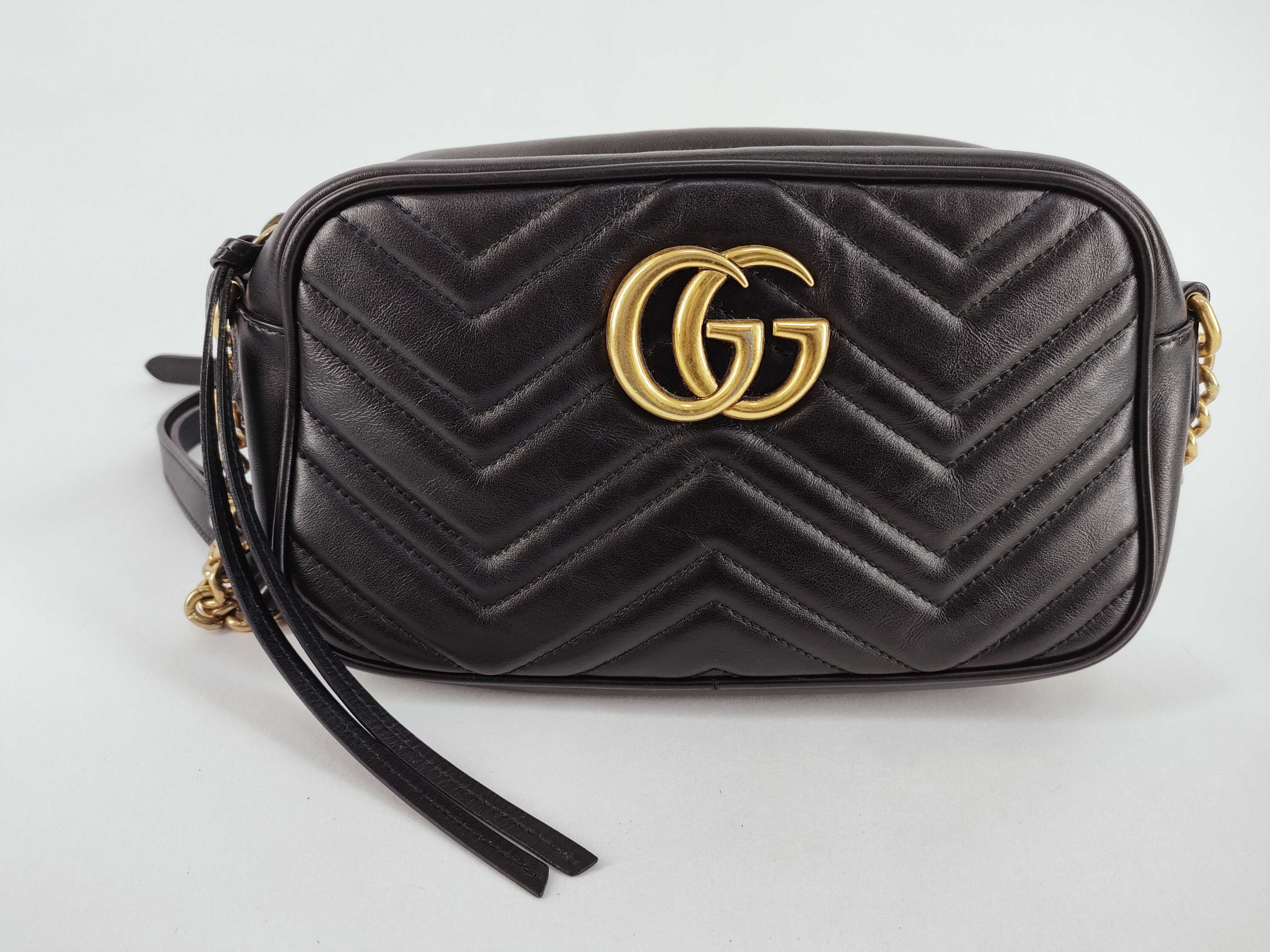 Marmont Gold Metal Chain Shoulder Bag