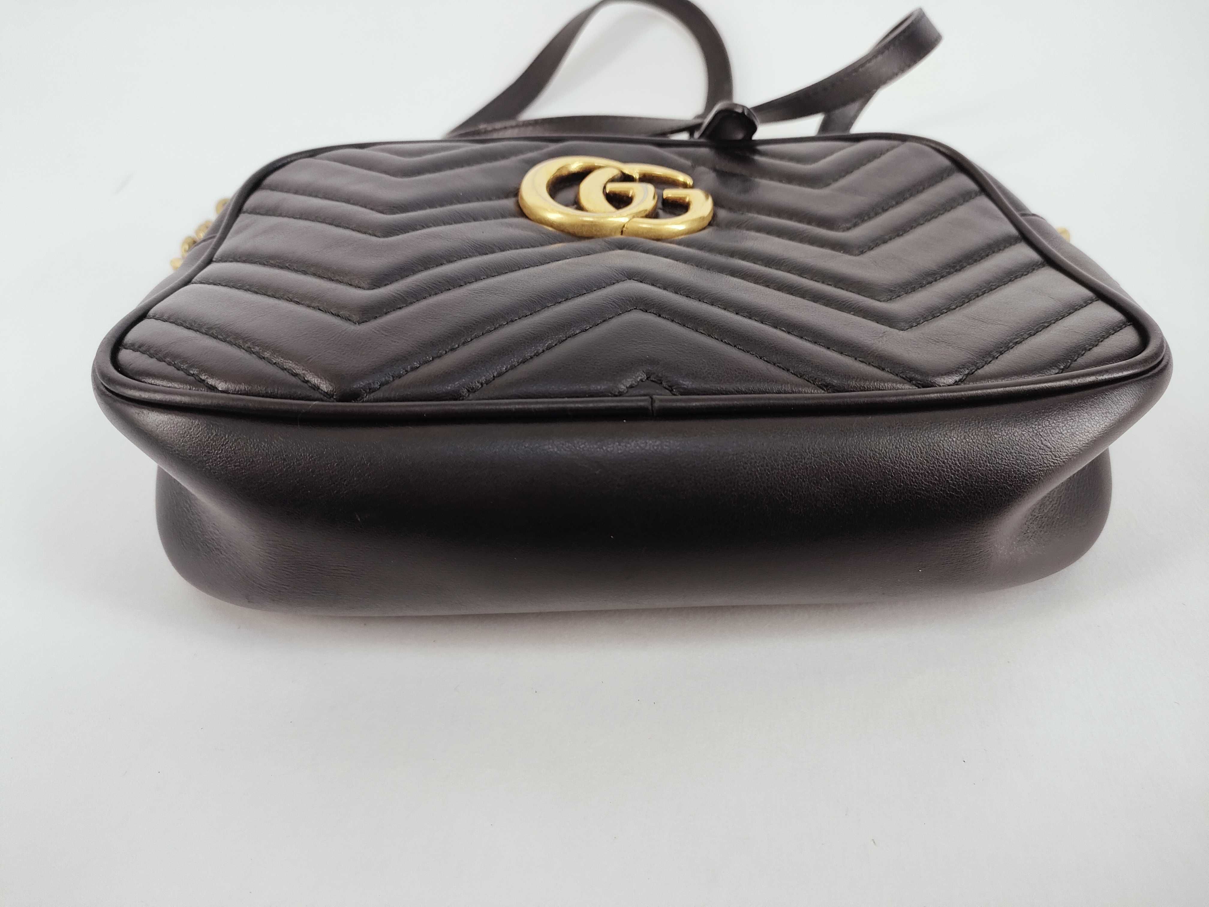 Marmont Gold Metal Chain Shoulder Bag — view 7