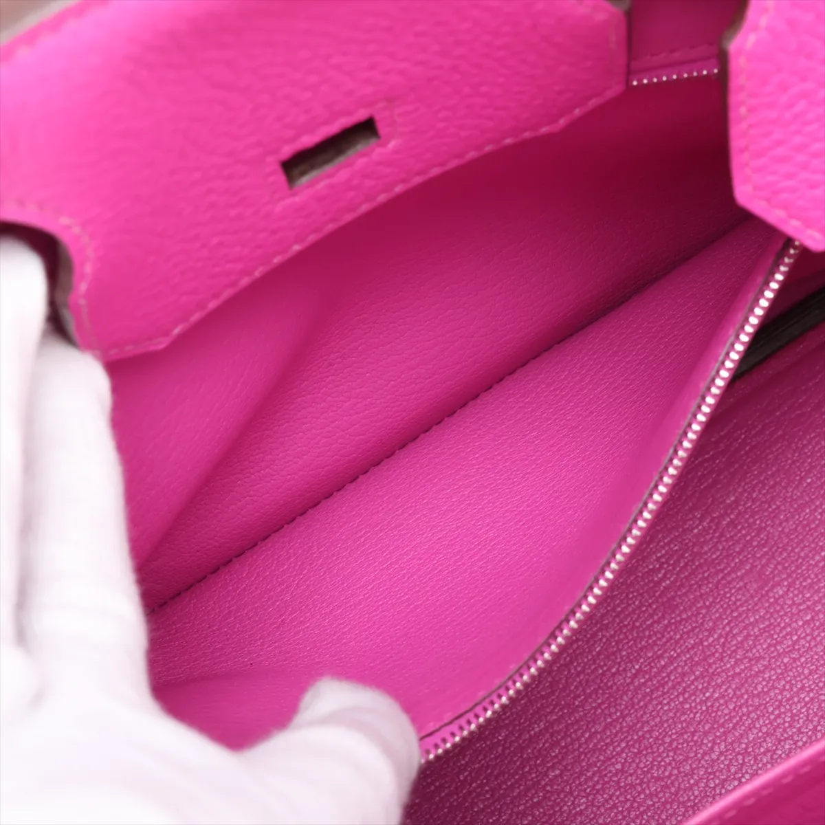 [Individually packaged] Hermes Birkin 30 Letournée Taurillon Clemence Magnolia Silver Hardware C: 2018 — view 9