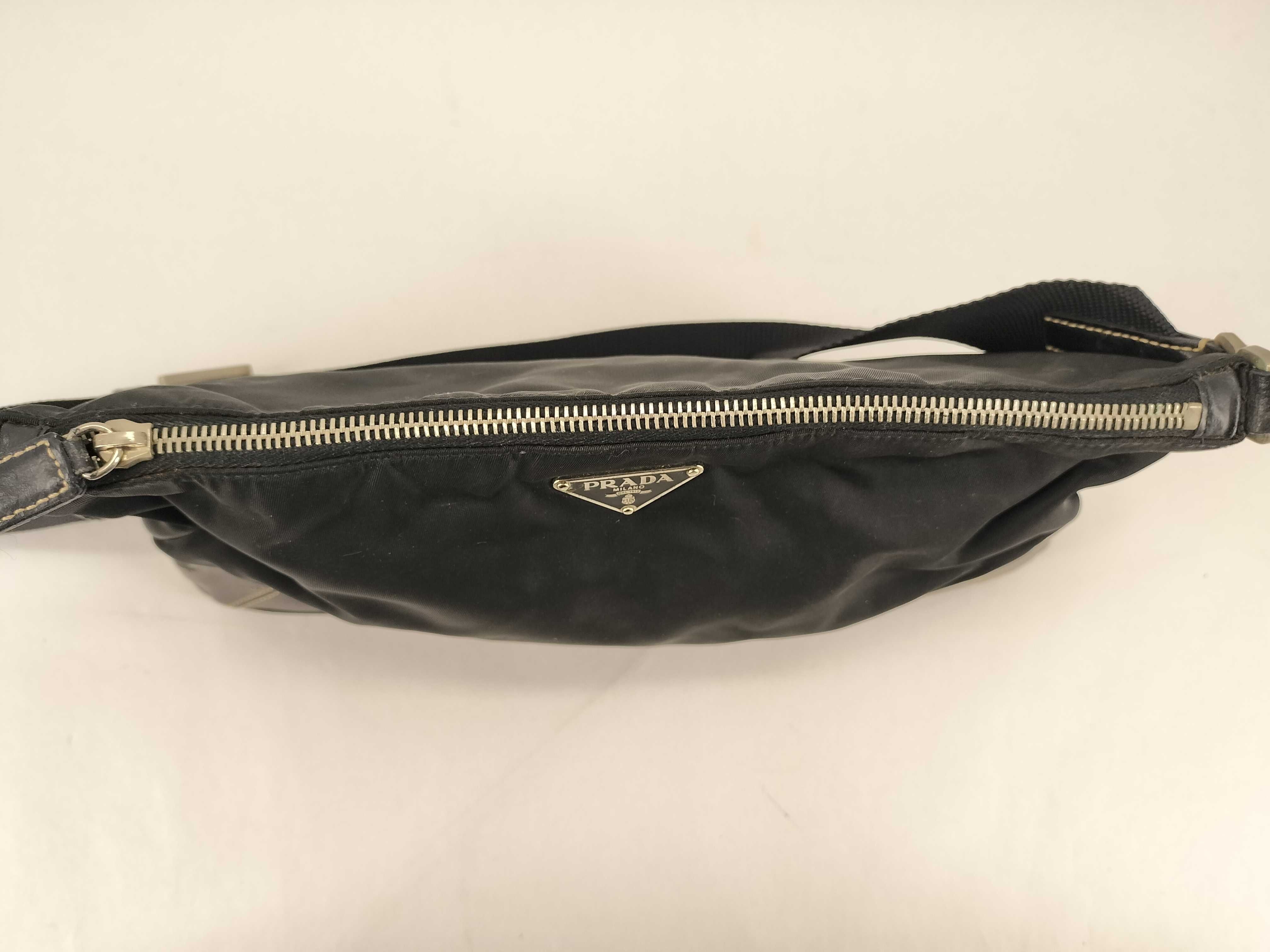 Nylon Triangle Logo Shoulder Bag — view 9
