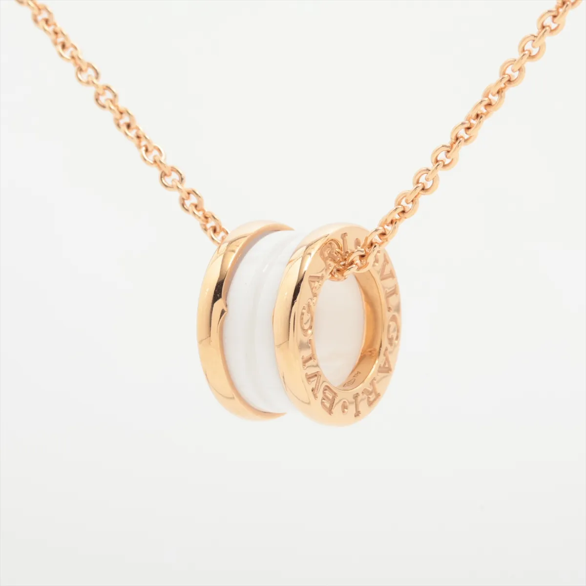 B.zero1 Necklace, 750 (PG) x Ceramic, 12.9g, L7HLHV 346082 CL855721 — view 2