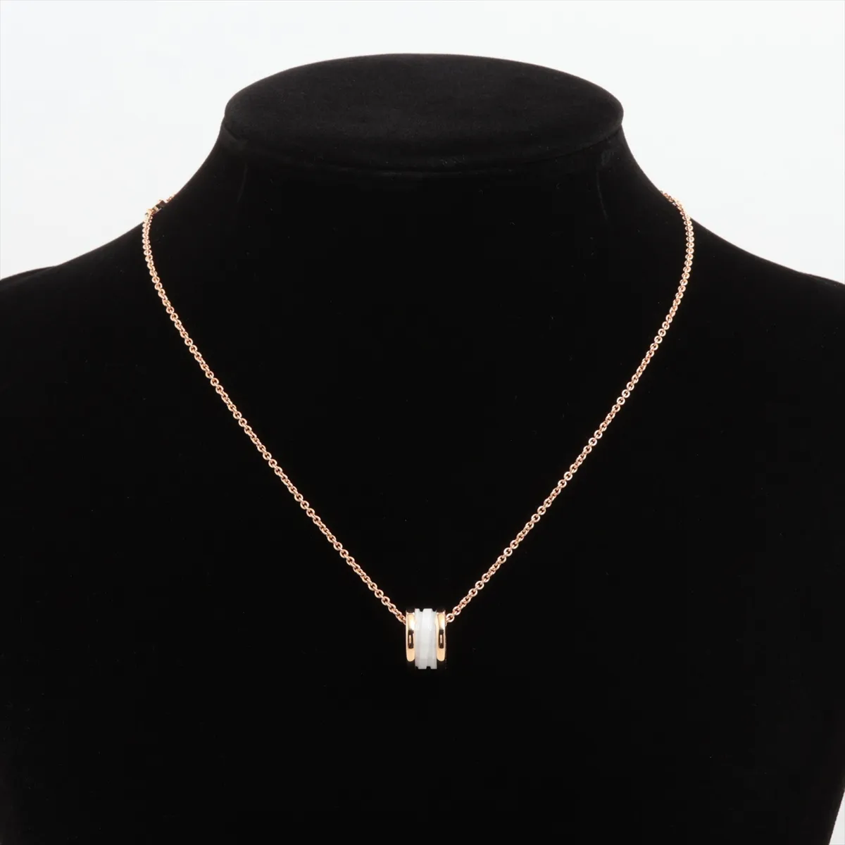 B.zero1 Necklace, 750 (PG) x Ceramic, 12.9g, L7HLHV 346082 CL855721 — view 5