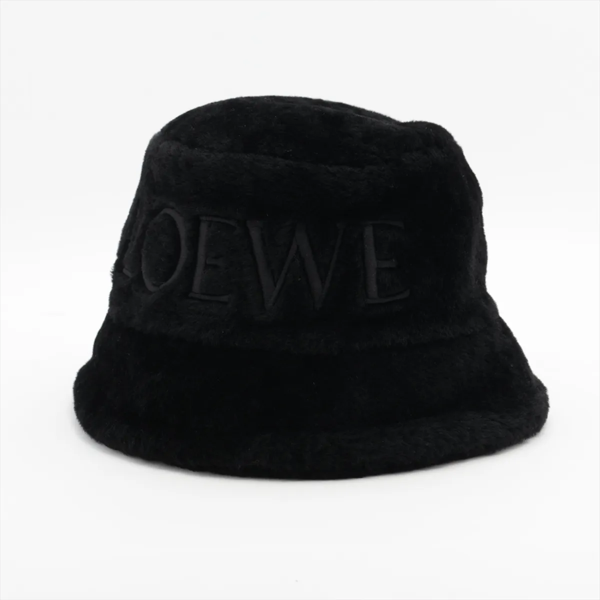 Logo Hat 57 Shearling Black