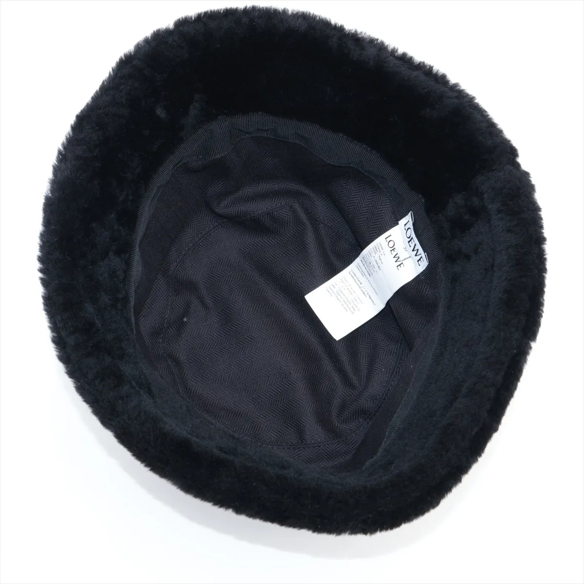 Logo Hat 57 Shearling Black — view 4