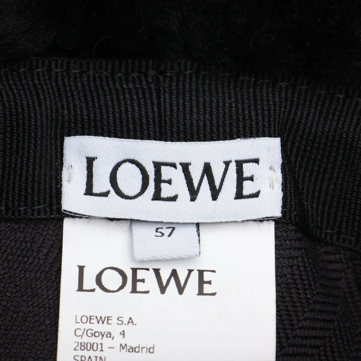 Logo Hat 57 Shearling Black — view 5