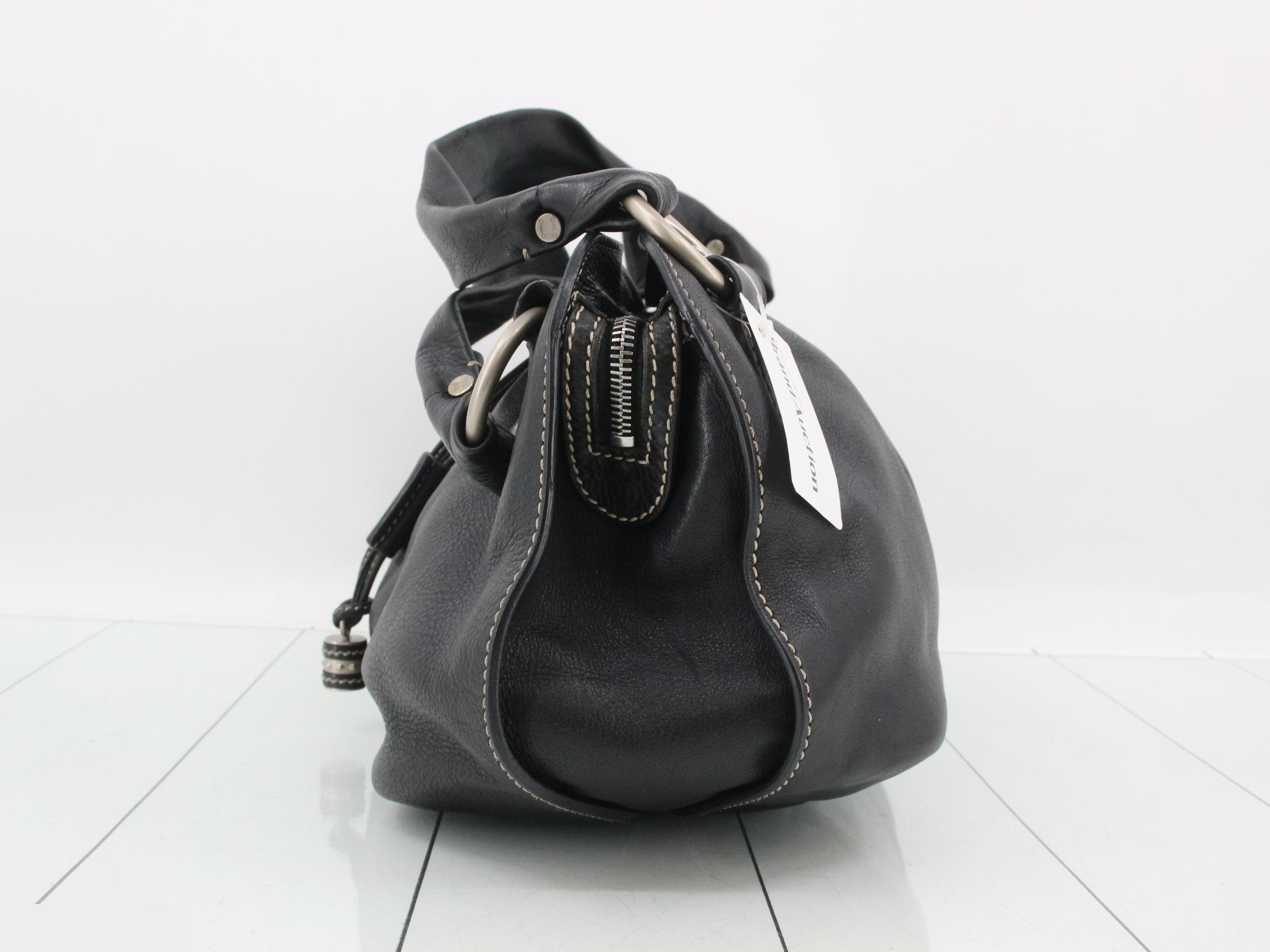 Bittersweet Tote Bag, Leather, Black — view 3
