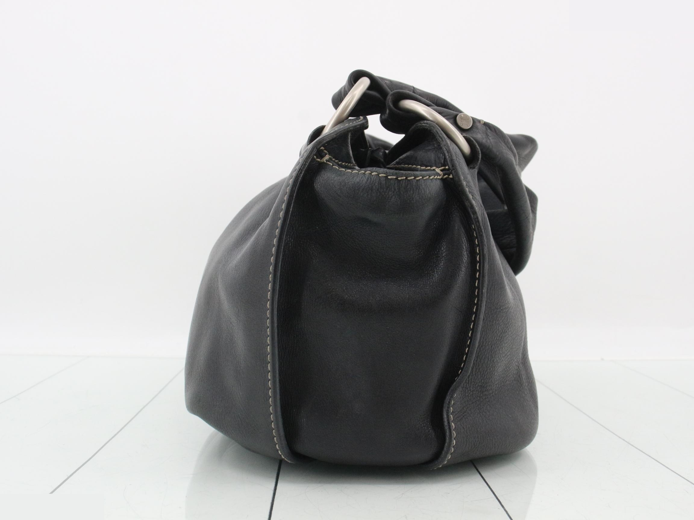Bittersweet Tote Bag, Leather, Black — view 4