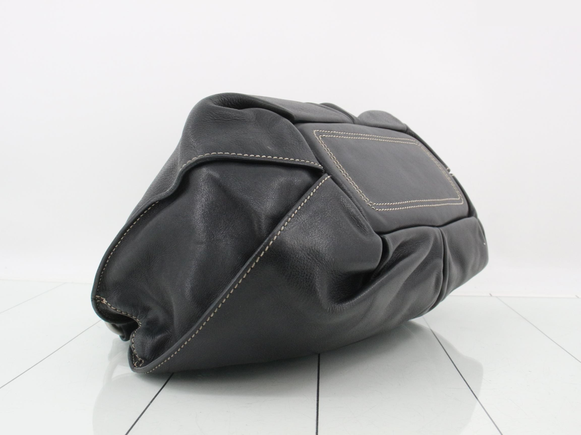 Bittersweet Tote Bag, Leather, Black — view 5