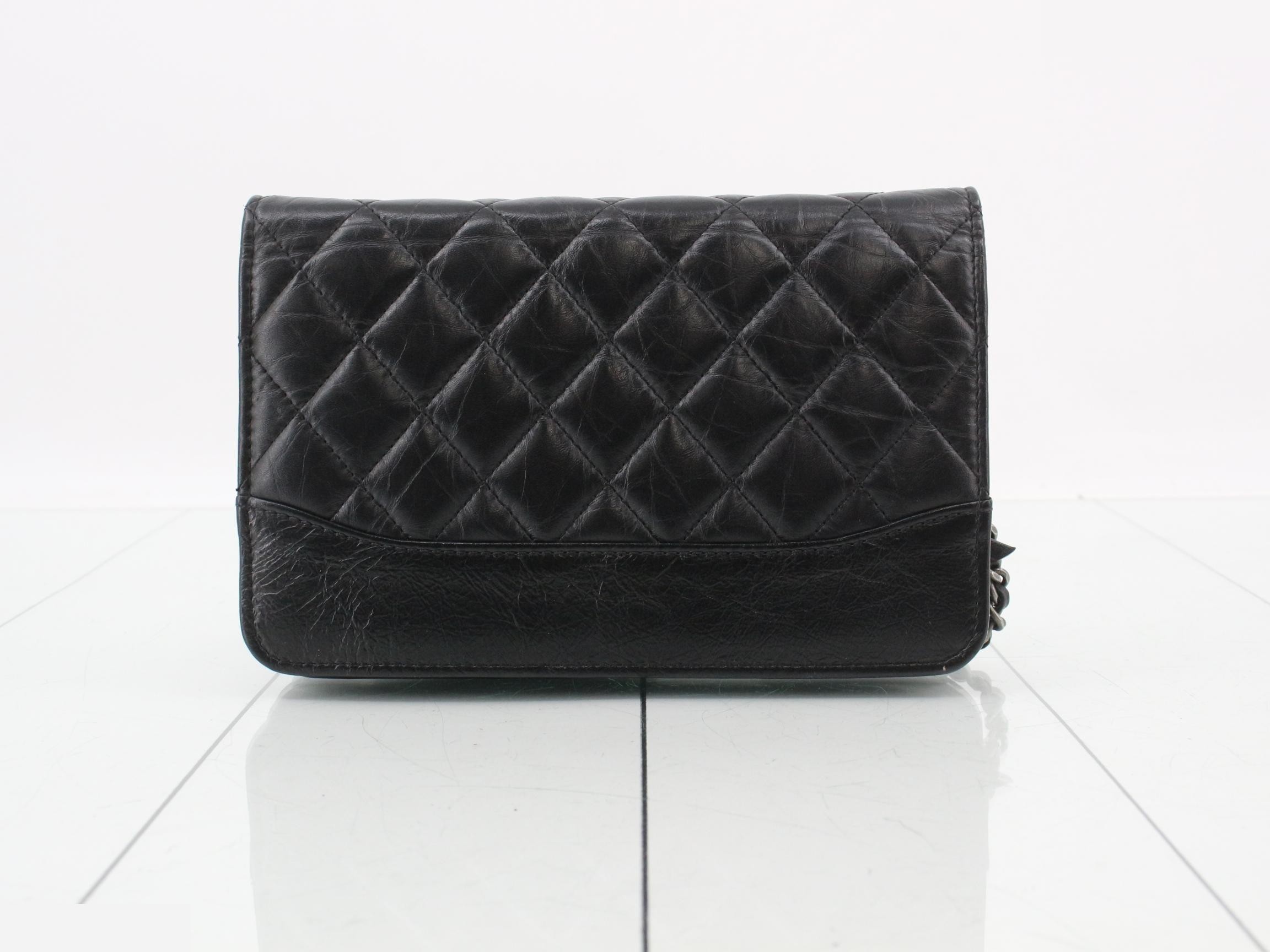 Lambskin Matelassé Chain Wallet — view 2