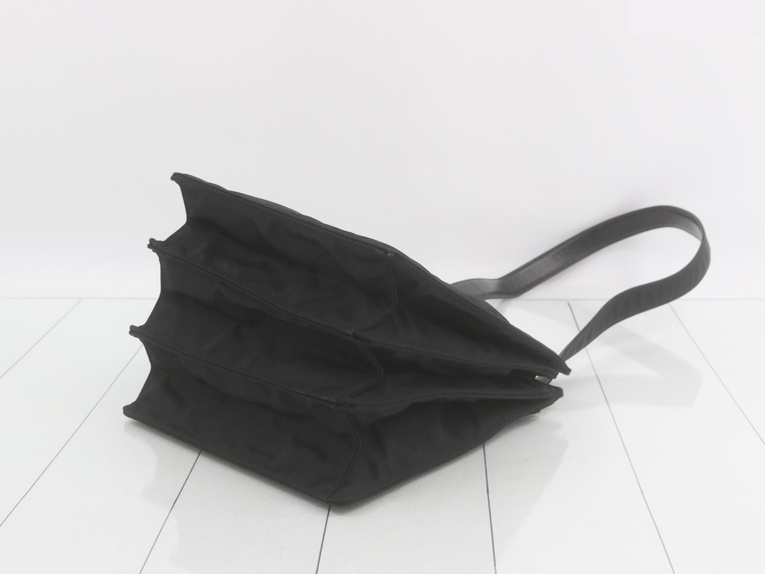 Shoulder Bag, Black Canvas — view 6