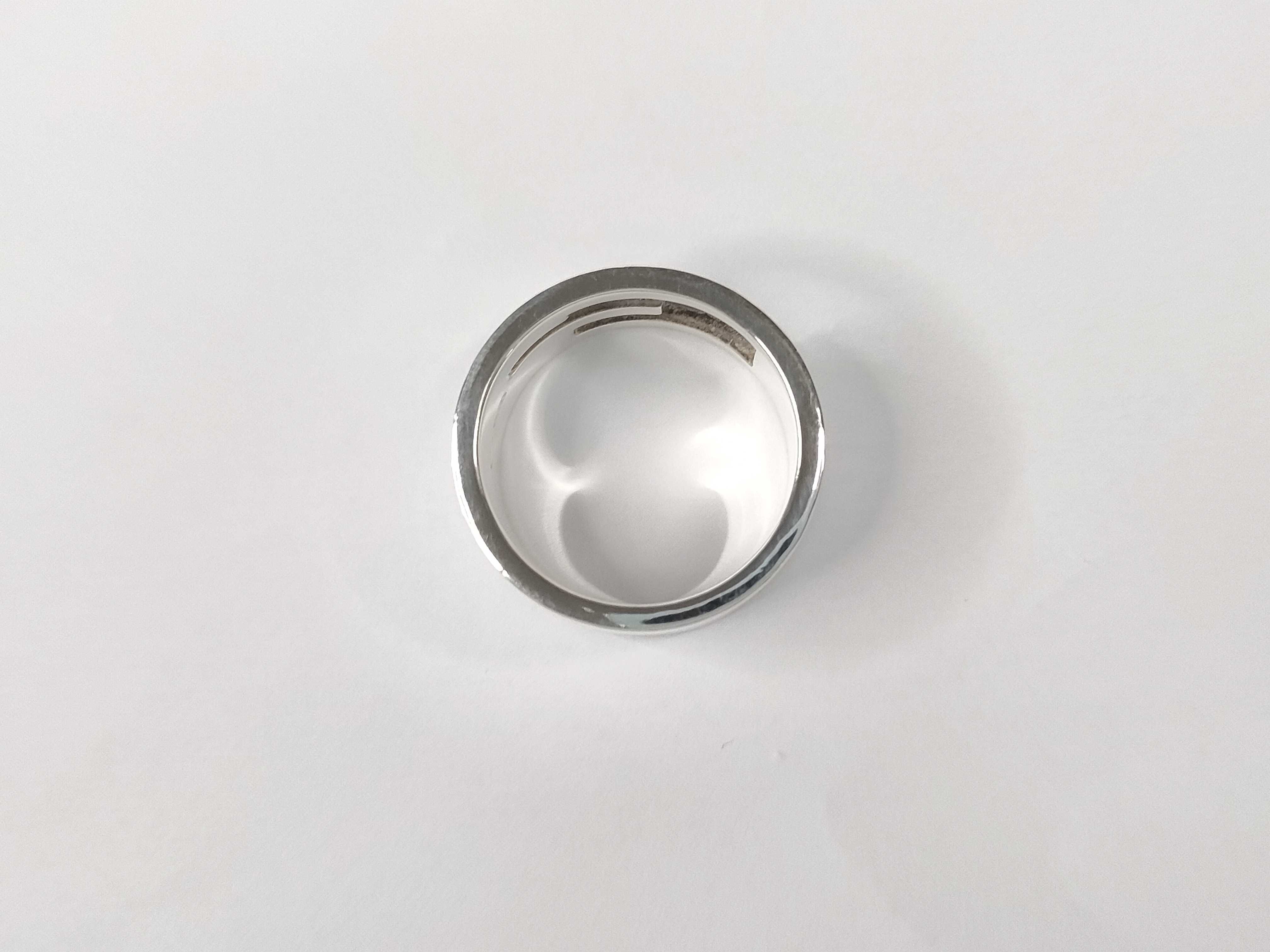 ring, branded G cutout G, 925 sterling silver, size 18, 12g. — view 3