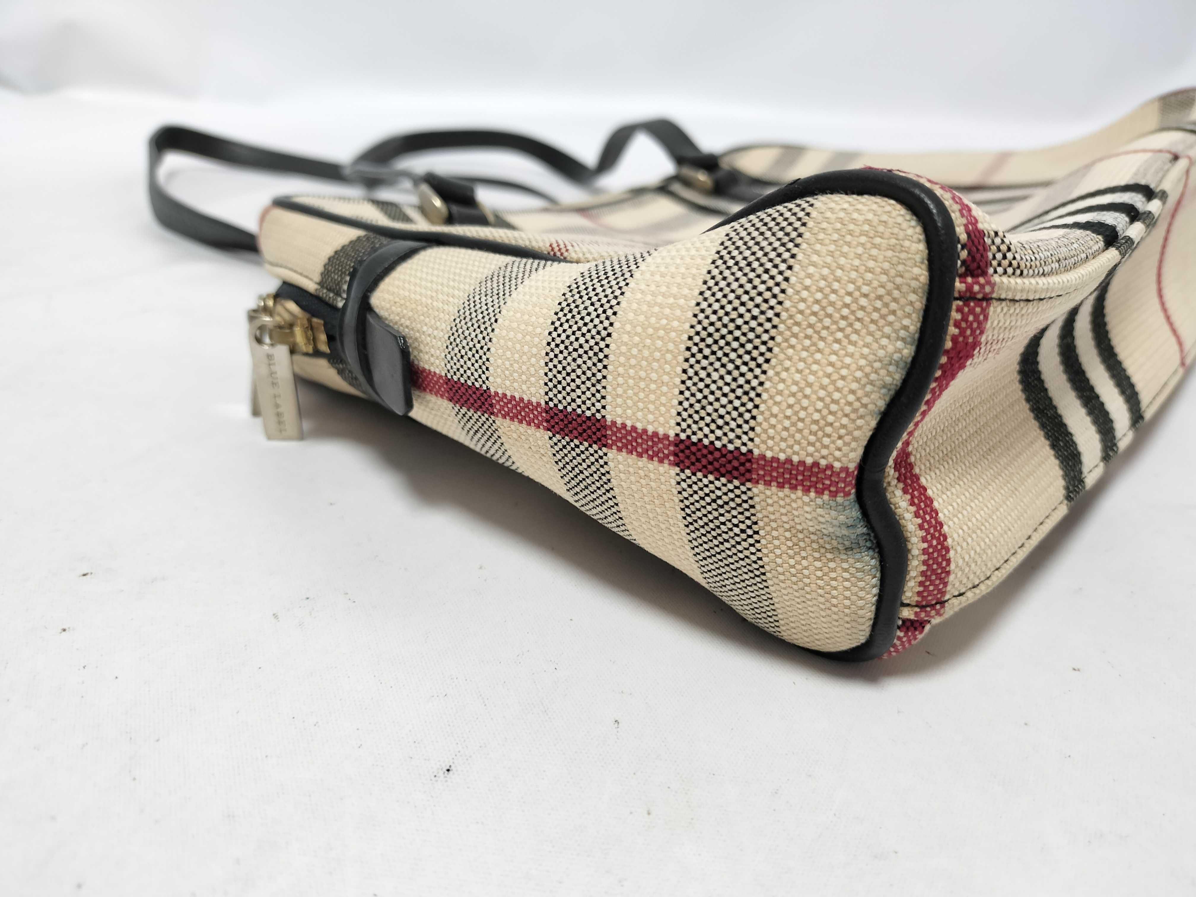 handbag, beige check pattern — view 10