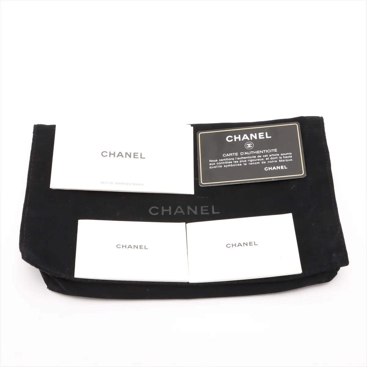 Matelassé Lambskin Chain Wallet, Black with Gold Hardware, 26123770, Serial Number 26 — view 11