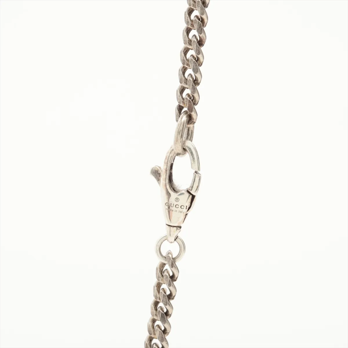 Interlocking G Necklace, 925 Sterling Silver, 14.7g, Shows signs of wear, — view 3