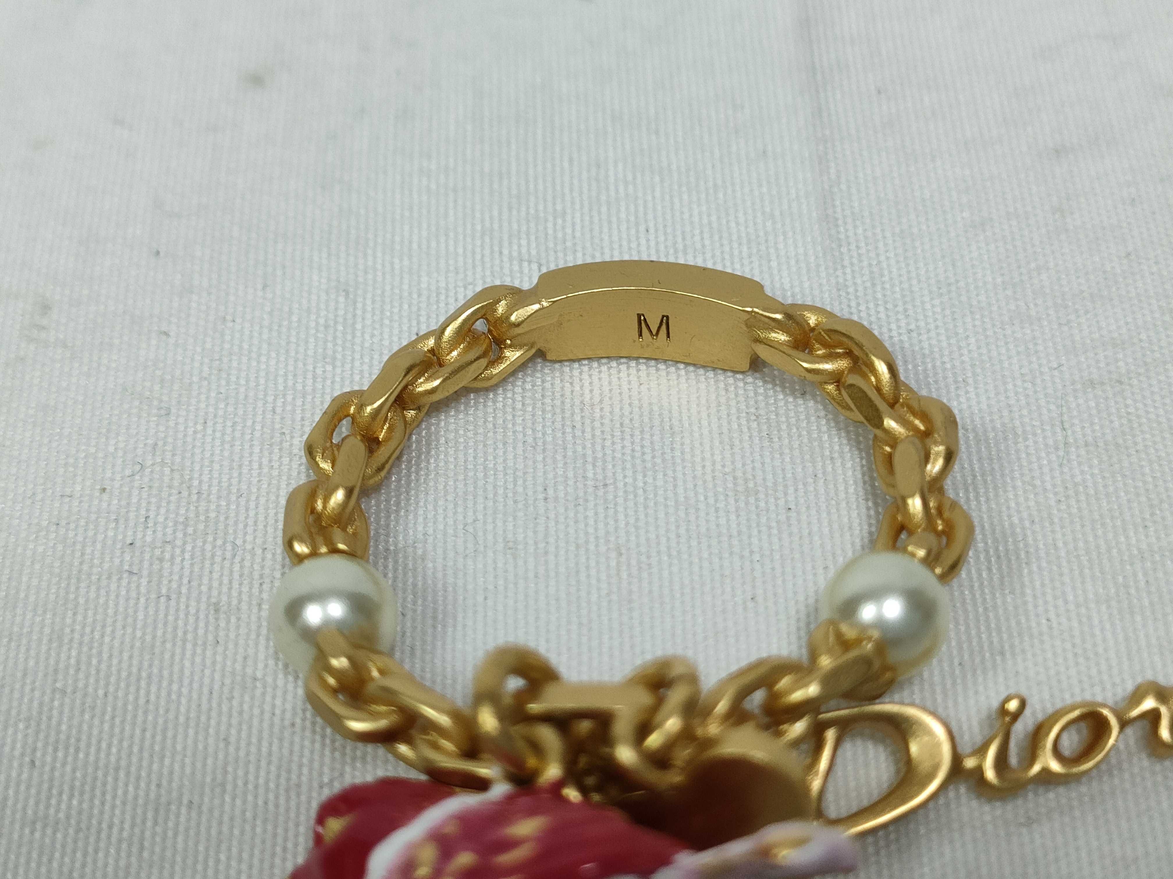 Bird Charm Pearl Ring, Size M — view 6