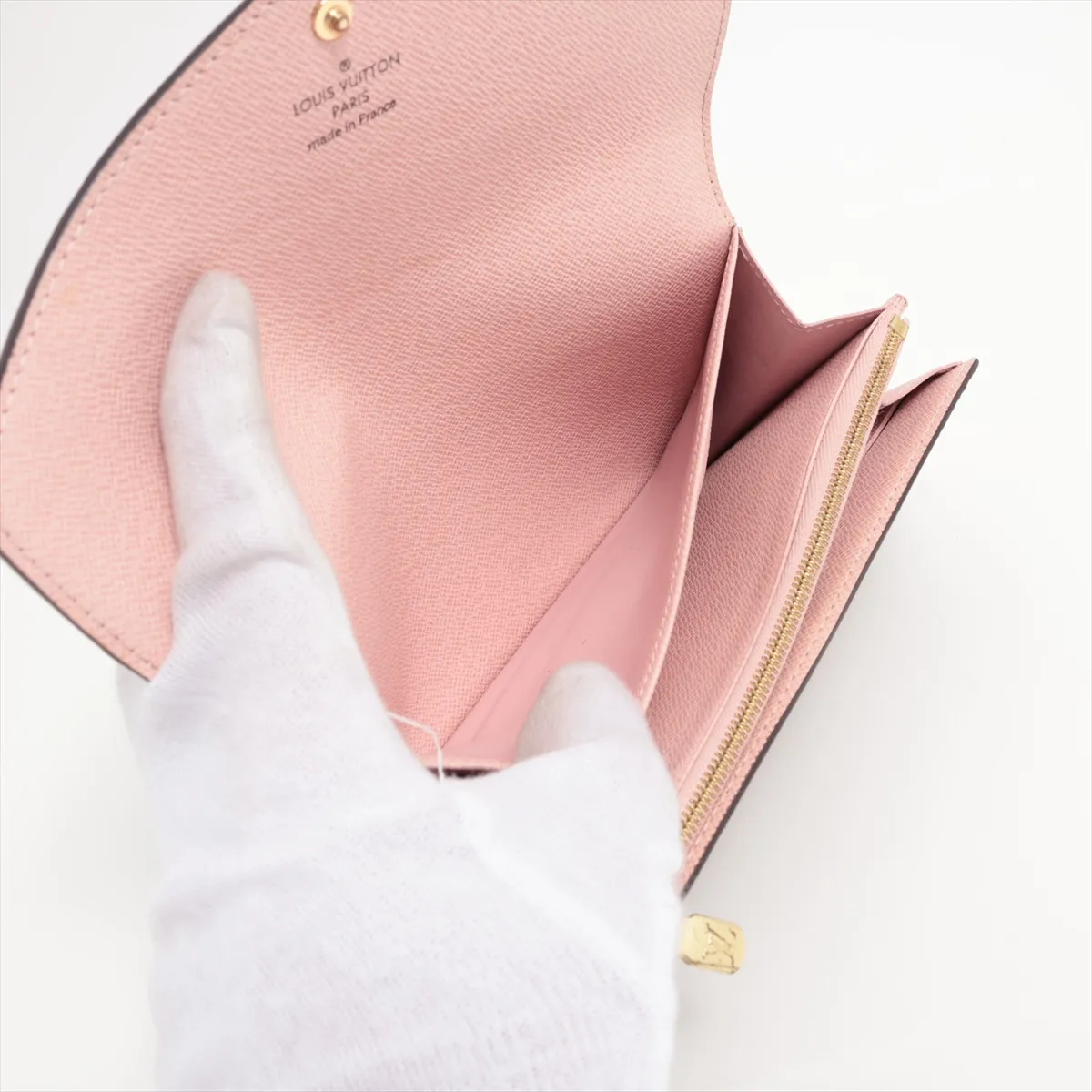 Monogram Portefeuille Sara M62235 Rose Ballerine Long Wallet RFID Reactive — view 4