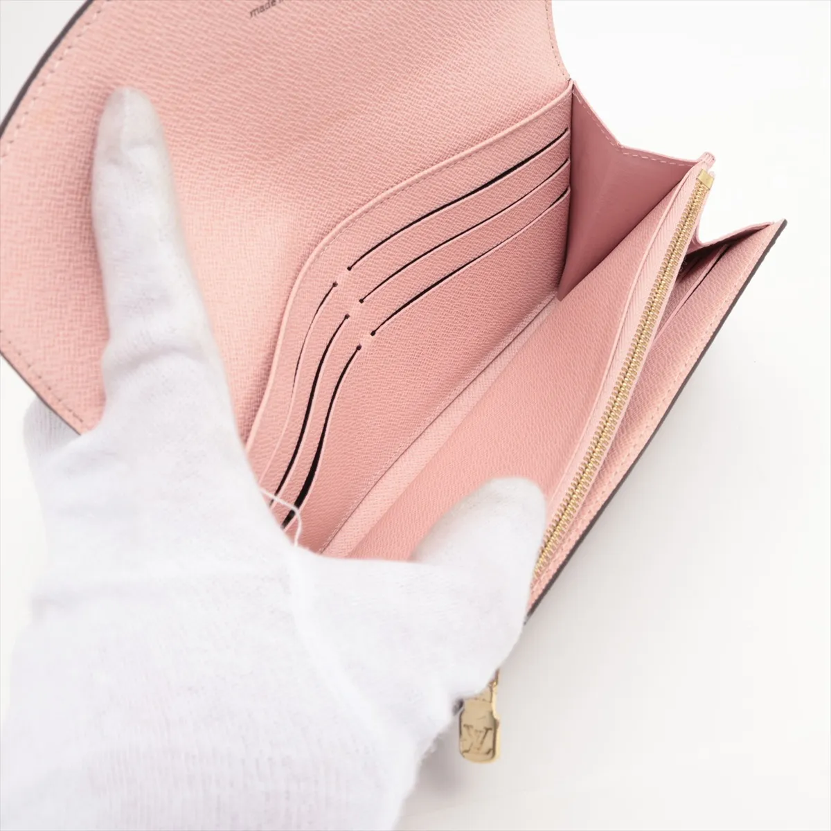 Monogram Portefeuille Sara M62235 Rose Ballerine Long Wallet RFID Reactive — view 5