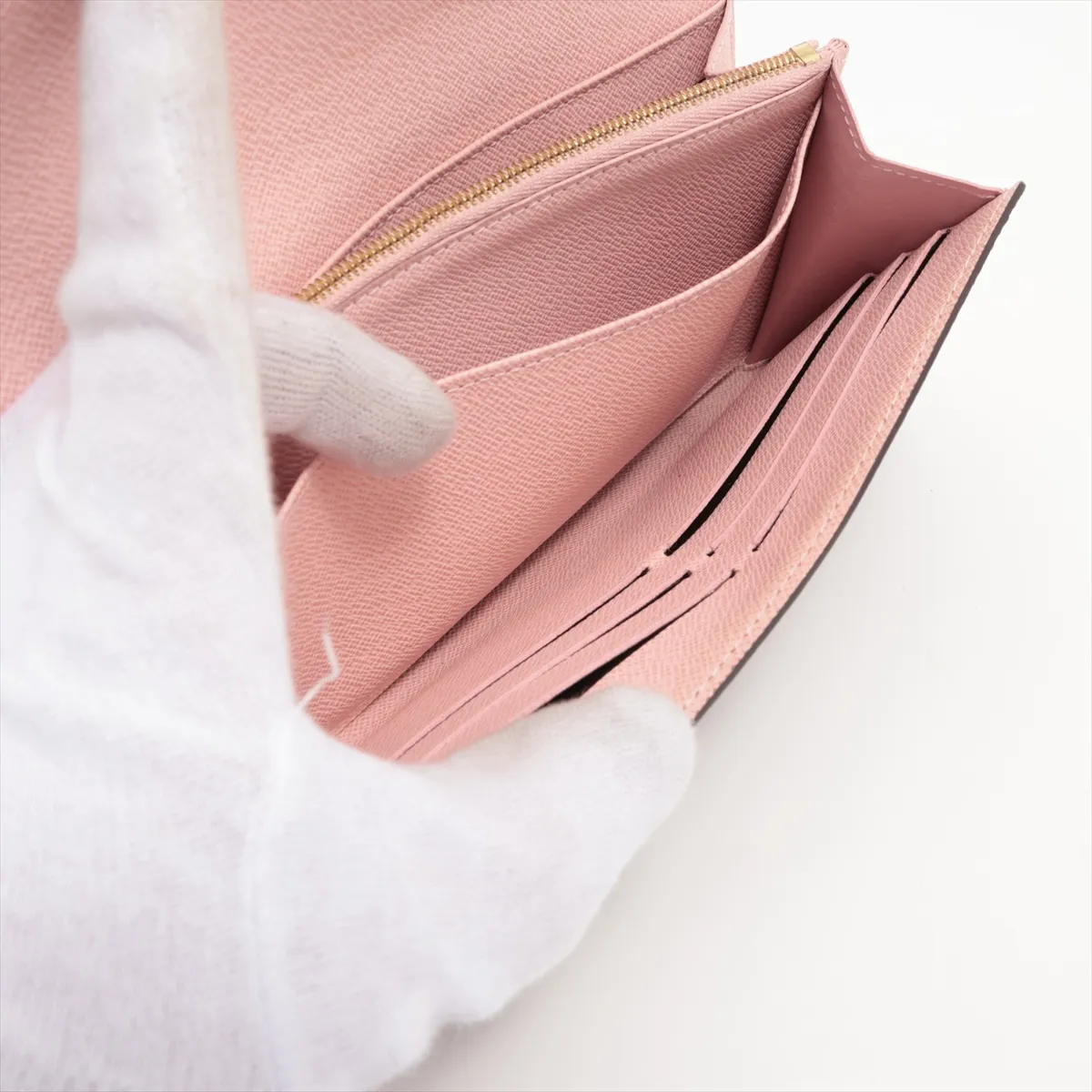 Monogram Portefeuille Sara M62235 Rose Ballerine Long Wallet RFID Reactive — view 7