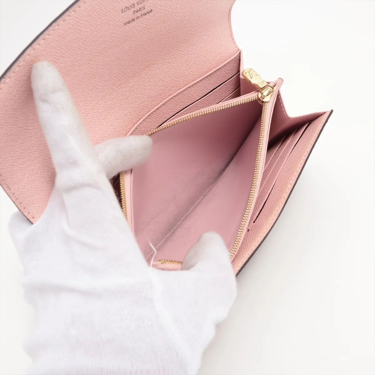 Monogram Portefeuille Sara M62235 Rose Ballerine Long Wallet RFID Reactive — view 8