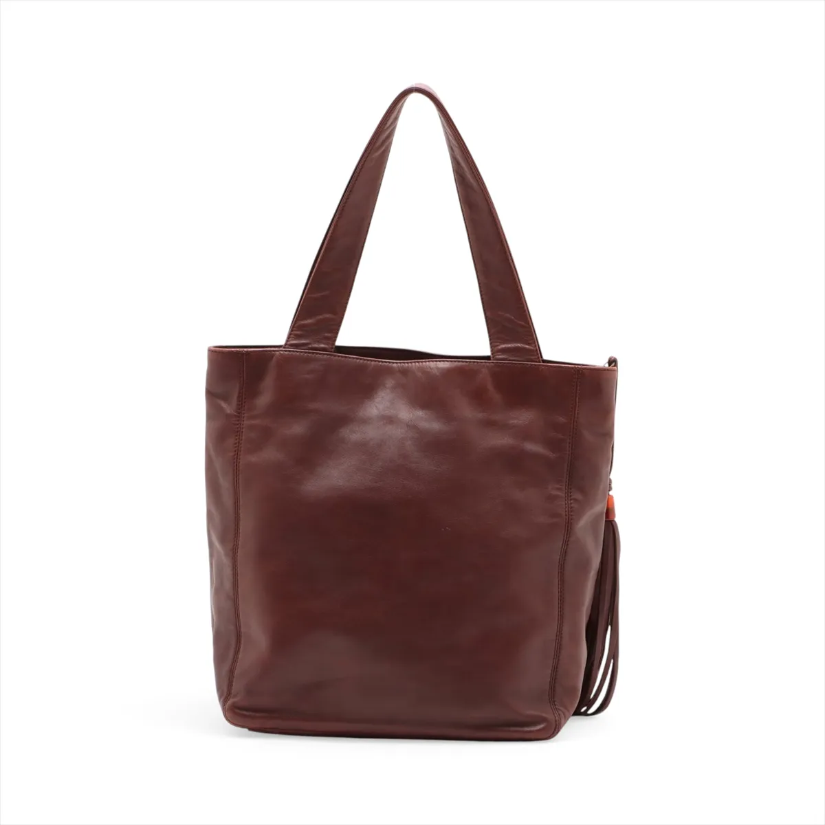 Coco Mark Lambskin Tote Bag, Brown with Brown Hardware, 5068155 (Serial Number 5) — view 2