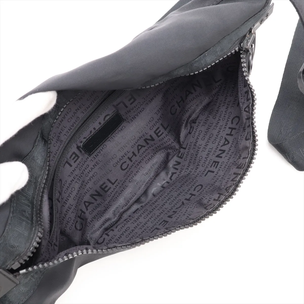 Sport Line Nylon Body Bag, Black with Black Hardware, 8075714, Series 8 — view 6