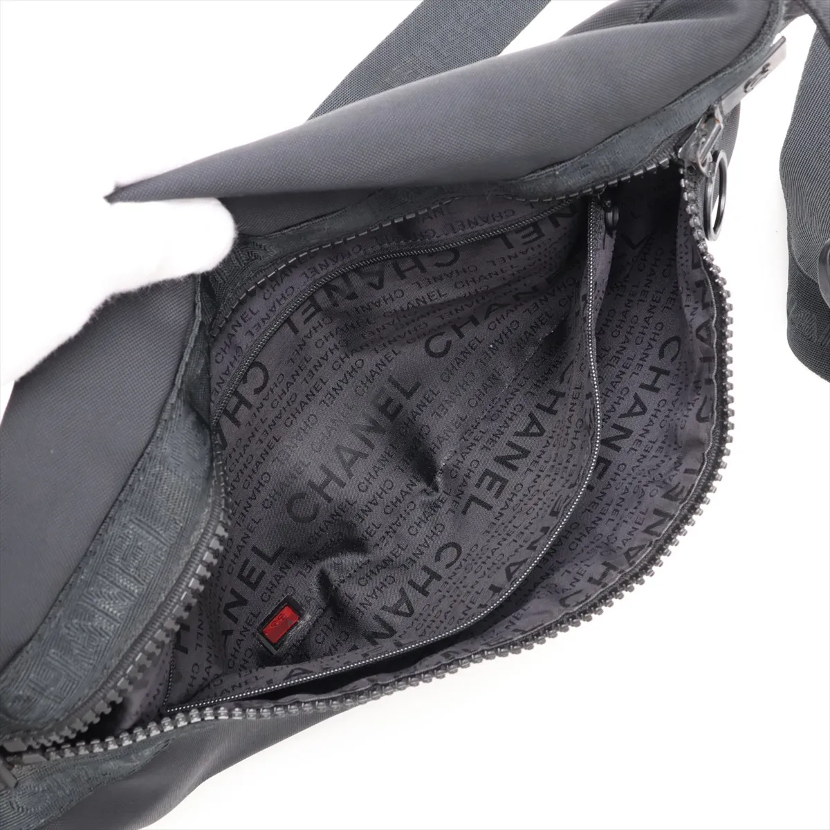 Sport Line Nylon Body Bag, Black with Black Hardware, 8075714, Series 8 — view 7