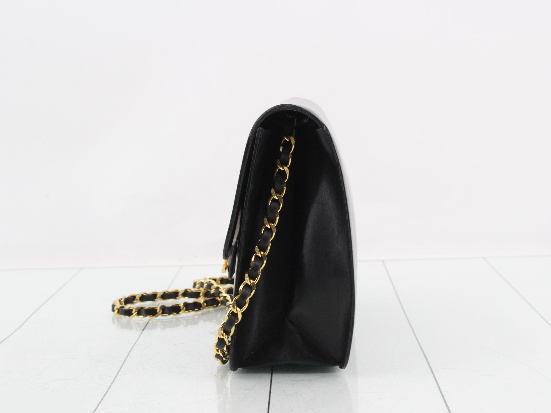 Leather chain shoulder bag — view 3