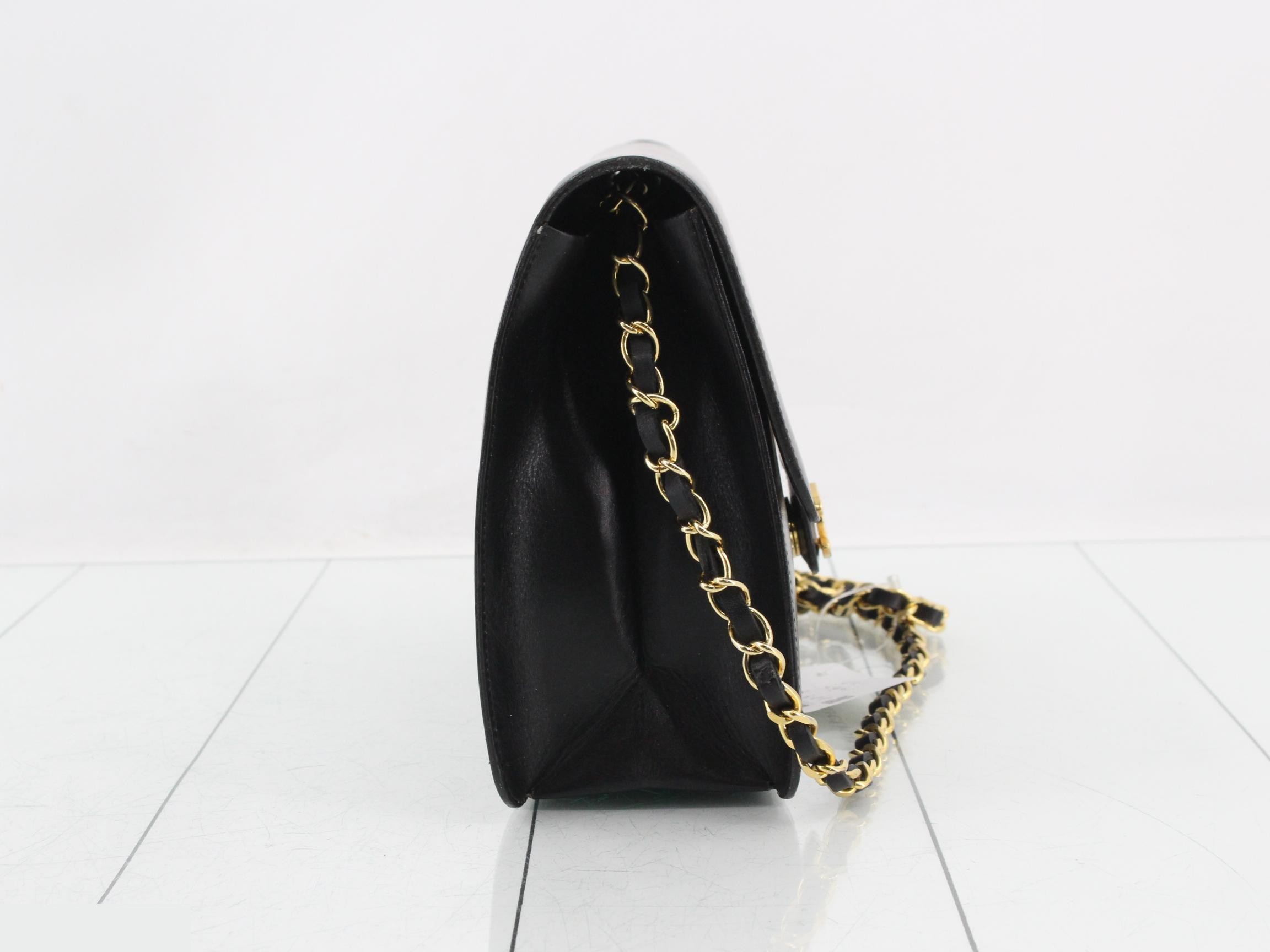 Leather chain shoulder bag — view 4