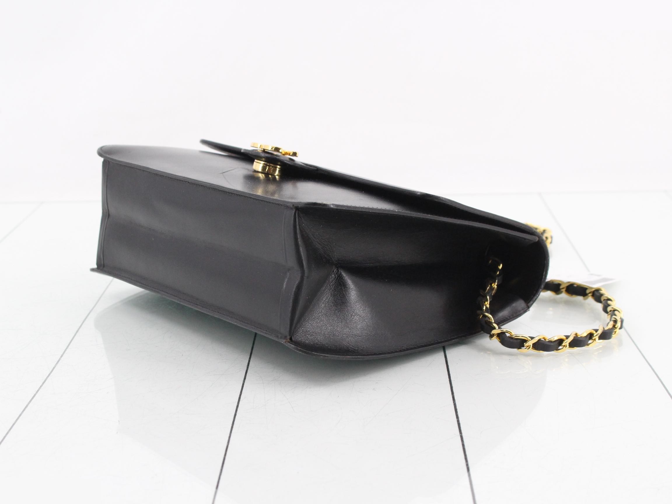 Leather chain shoulder bag — view 6