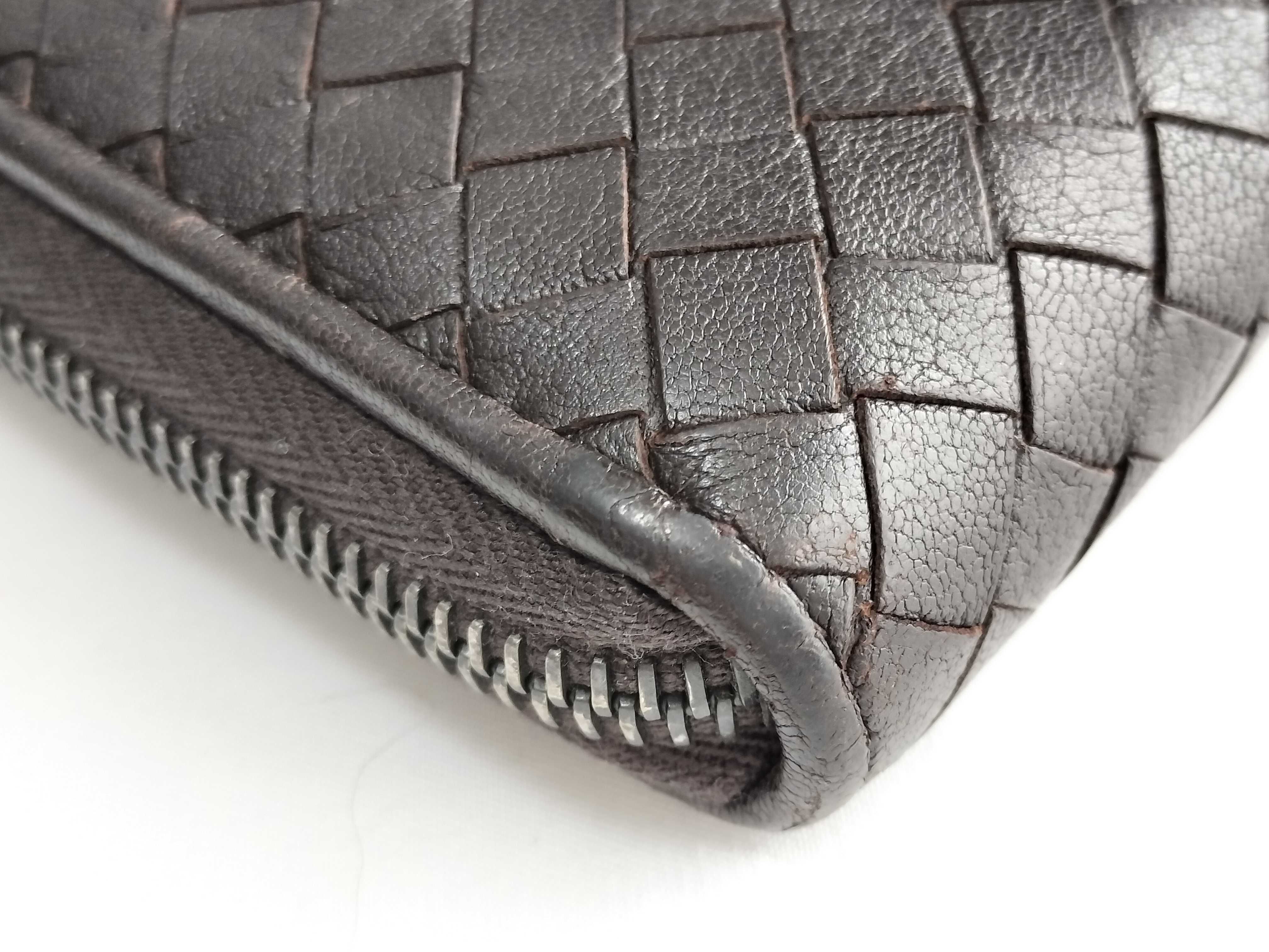 Intrecciato Wallet, Round Zip Long Wallet — view 3