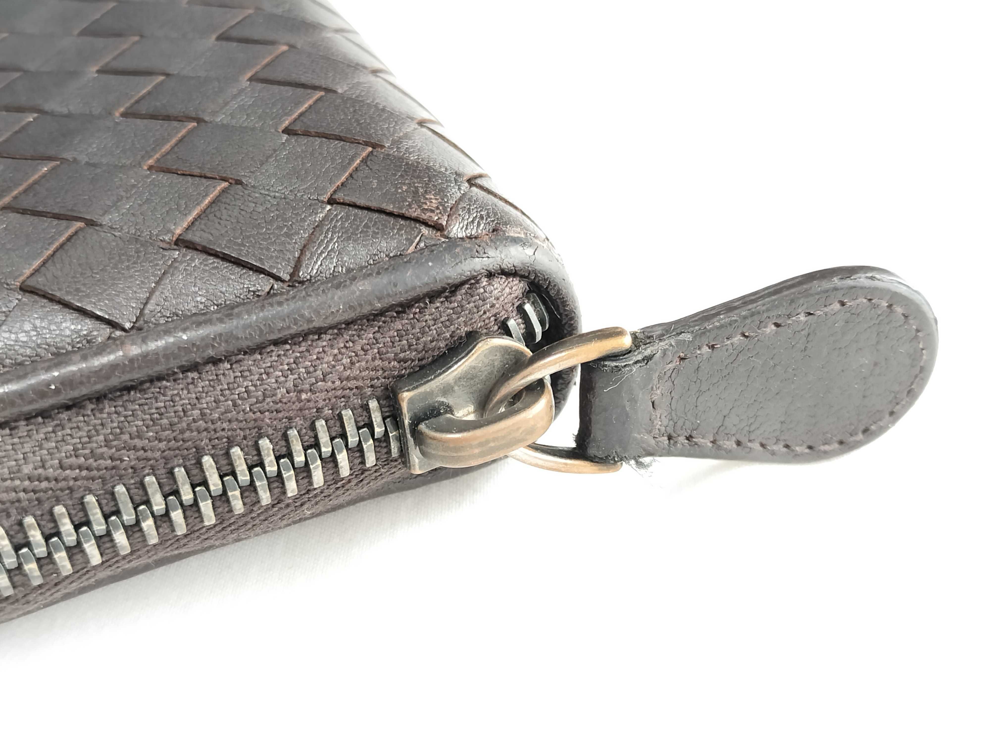Intrecciato Wallet, Round Zip Long Wallet — view 7