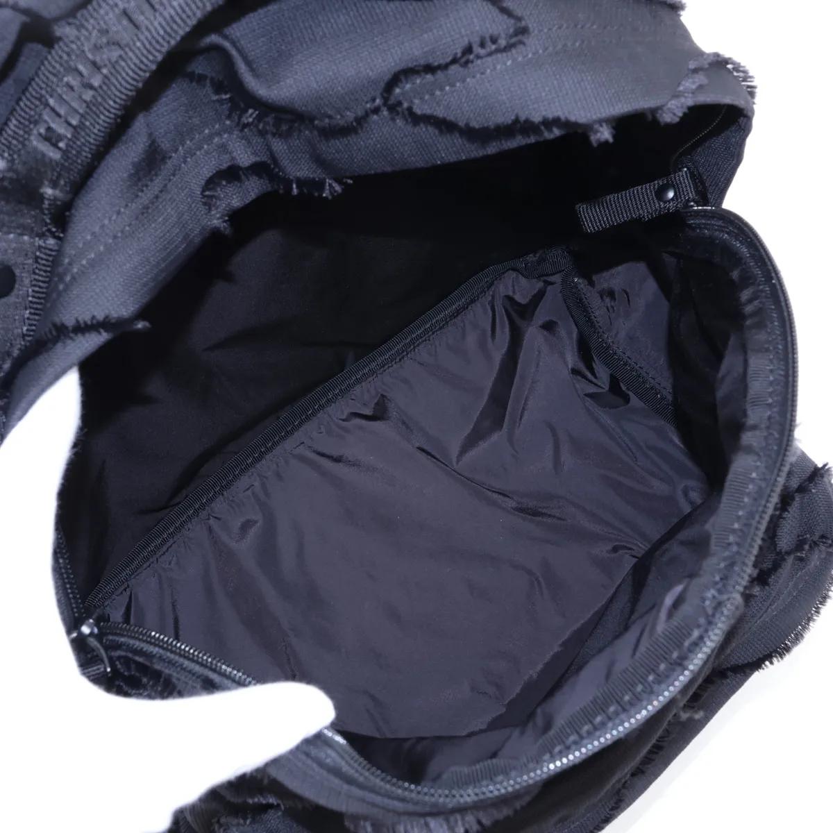Logo Nylon Backpack/Rucksack, Black — view 7